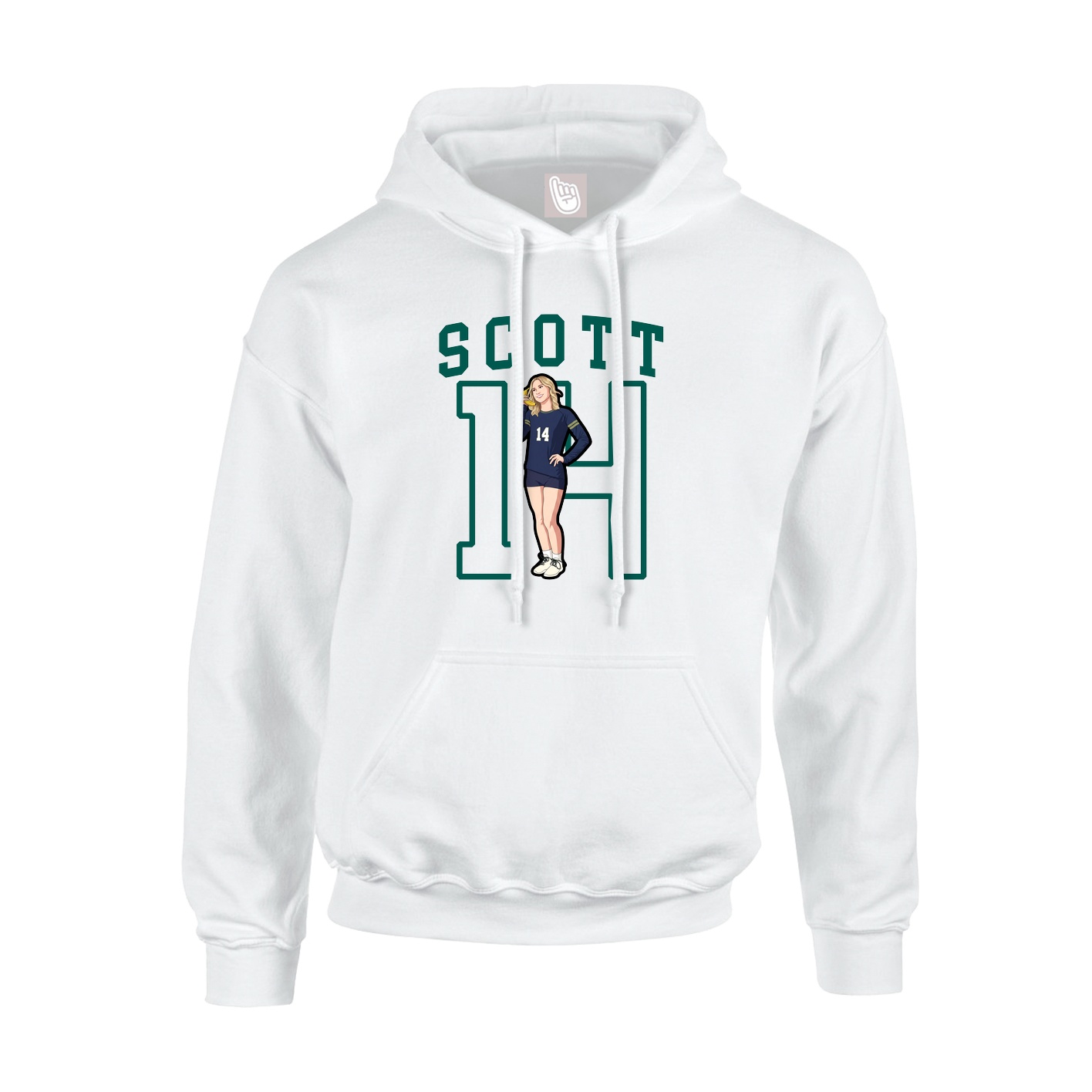 Hoodie — Shirsey in White
