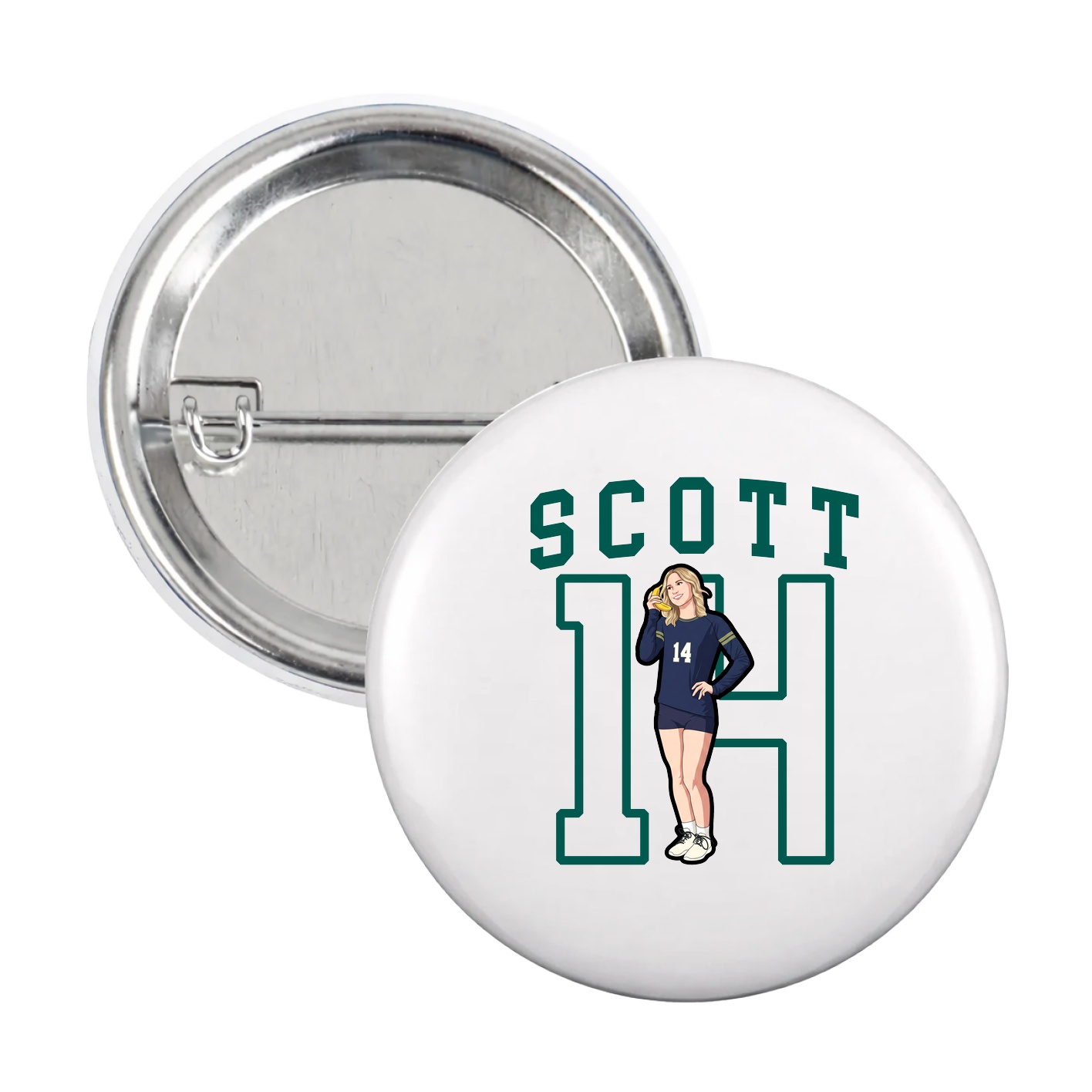 Game Day Button — Shirsey in White