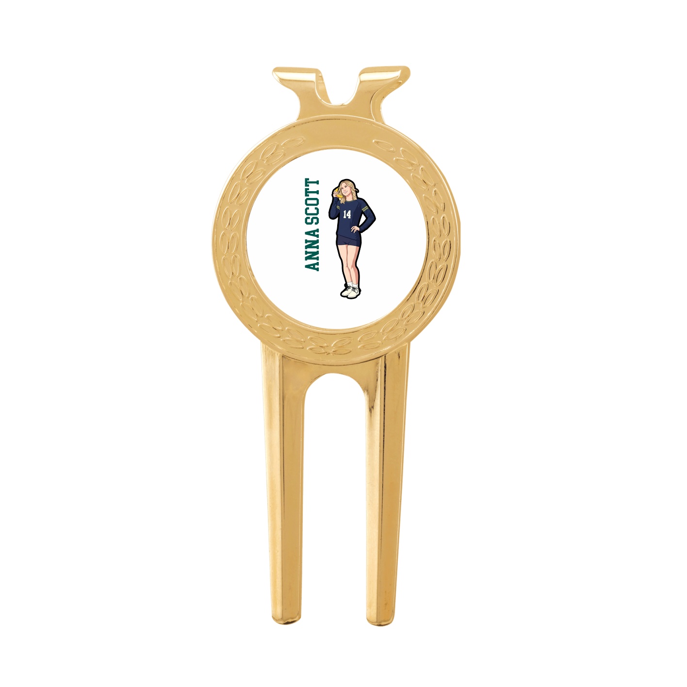 Divot Tool with Ball Marker — Name Vertical in Classic