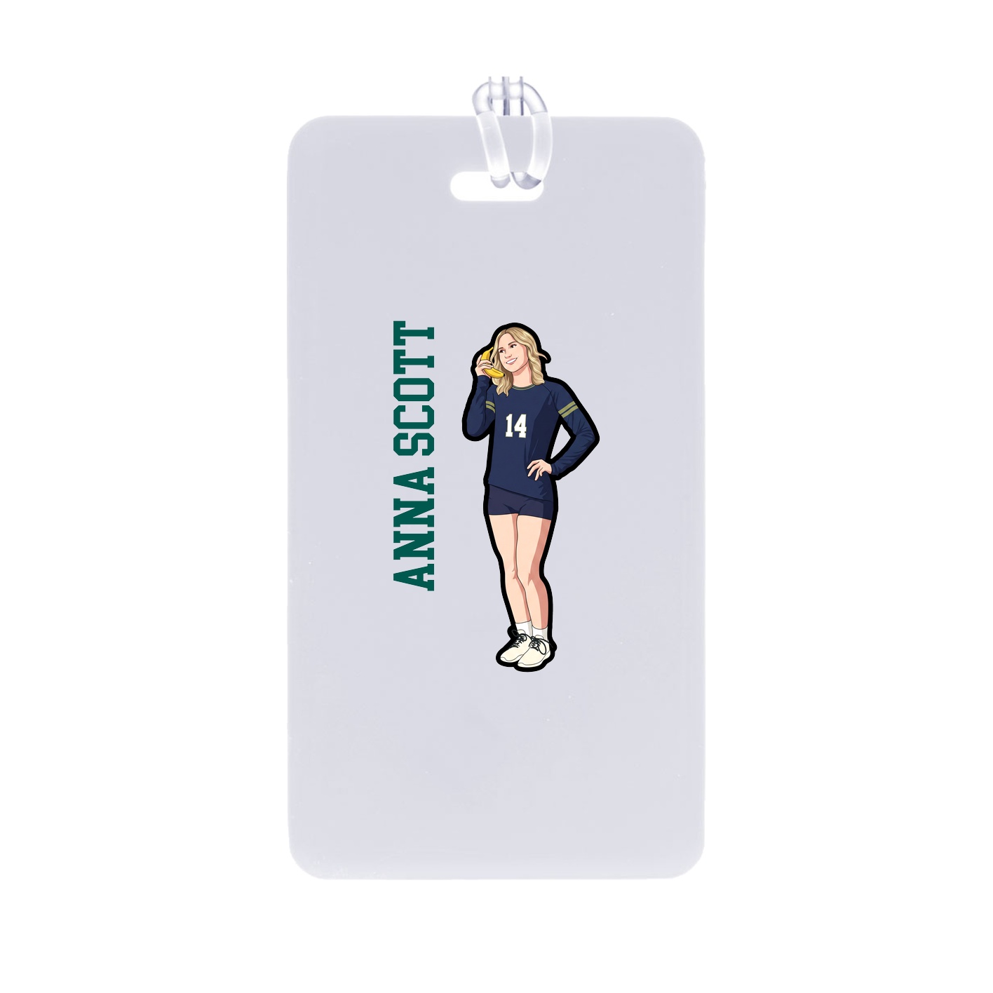 Bag Tag — Name Vertical in Classic