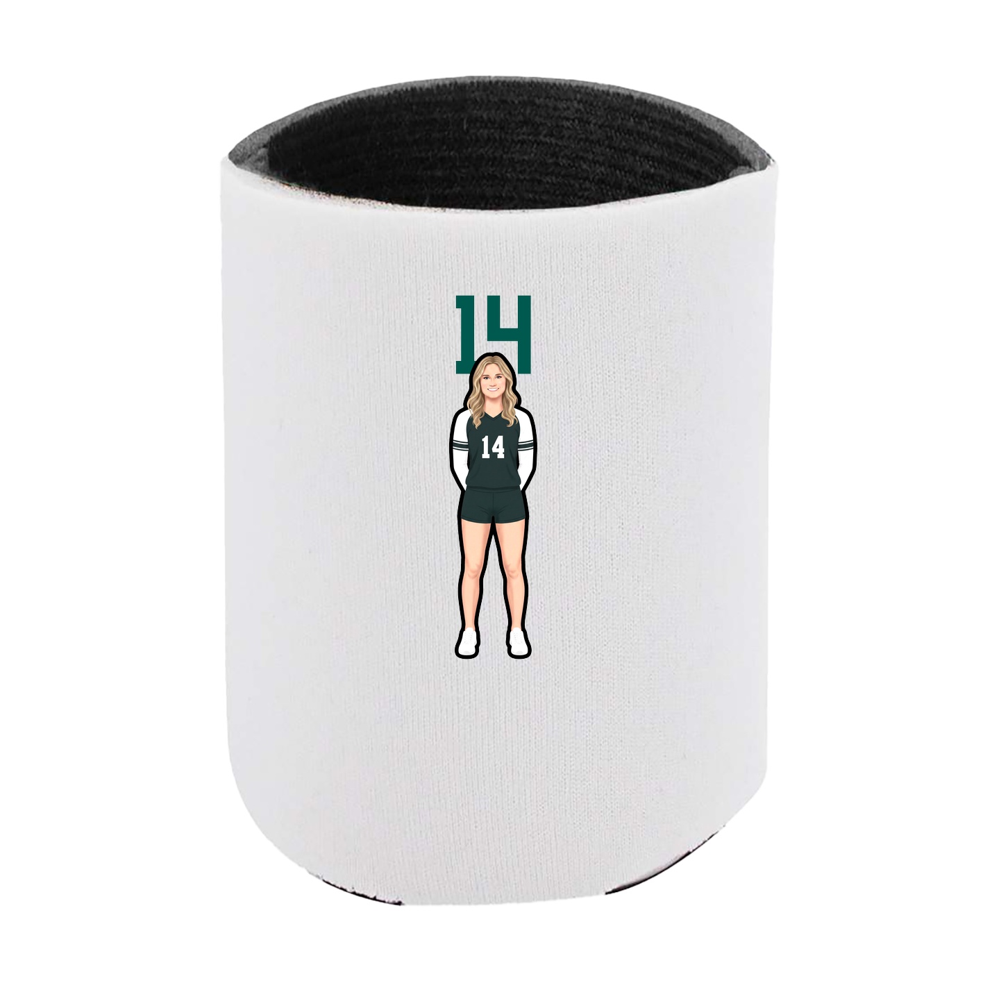 Can Holder — Number Top in White