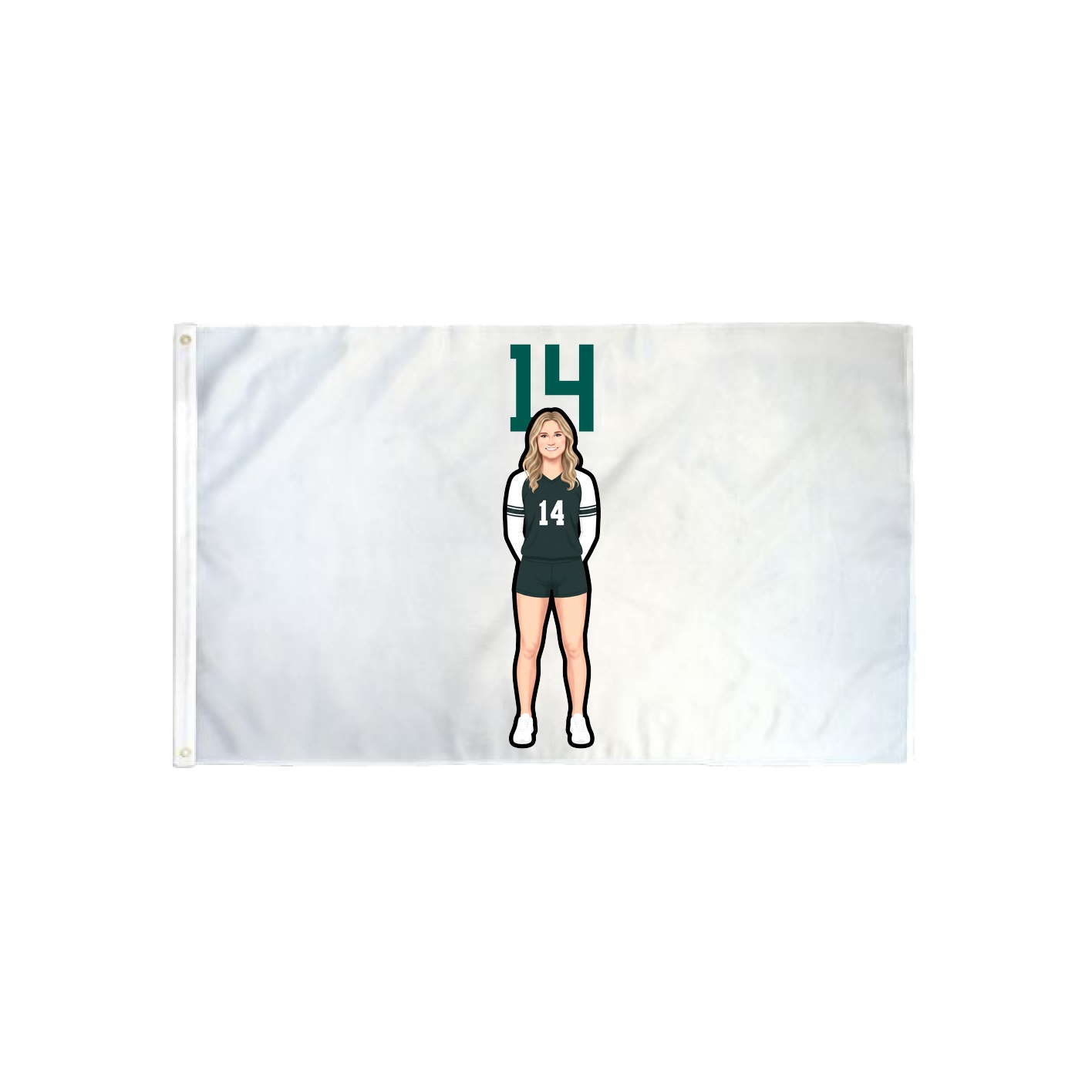 3x5 Flag — Number Top in Classic