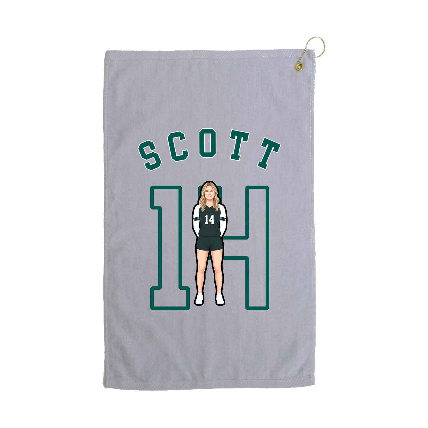 Golf Towel — Shirsey Arch in Grey