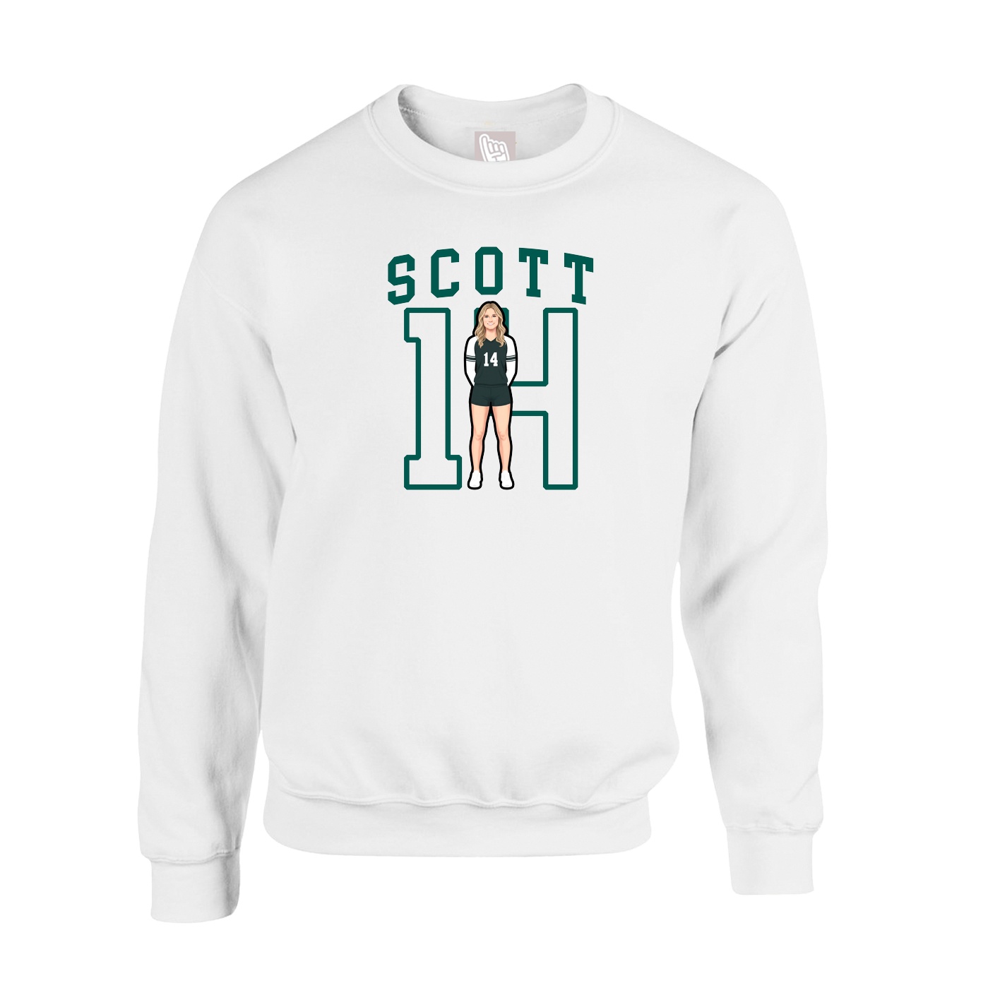 Fleece Crew — Shirsey in White