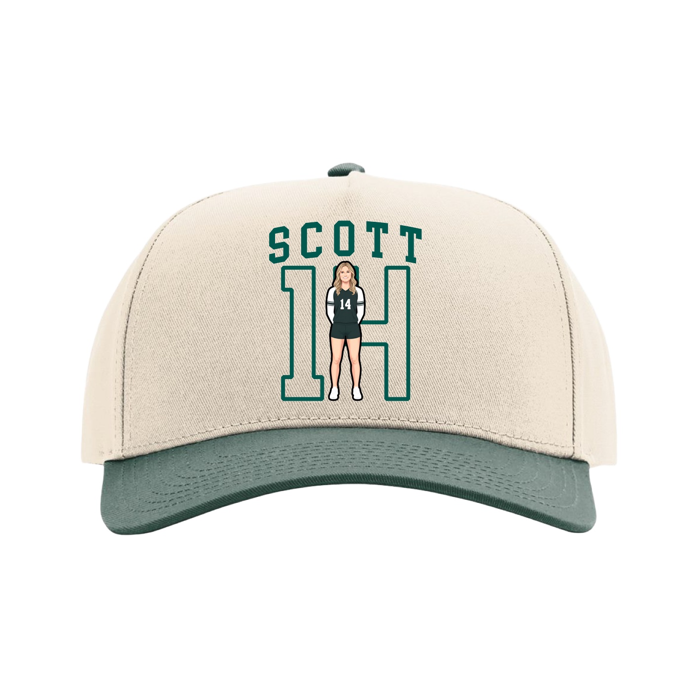 Full Fabric Five-Panel Champ Cap