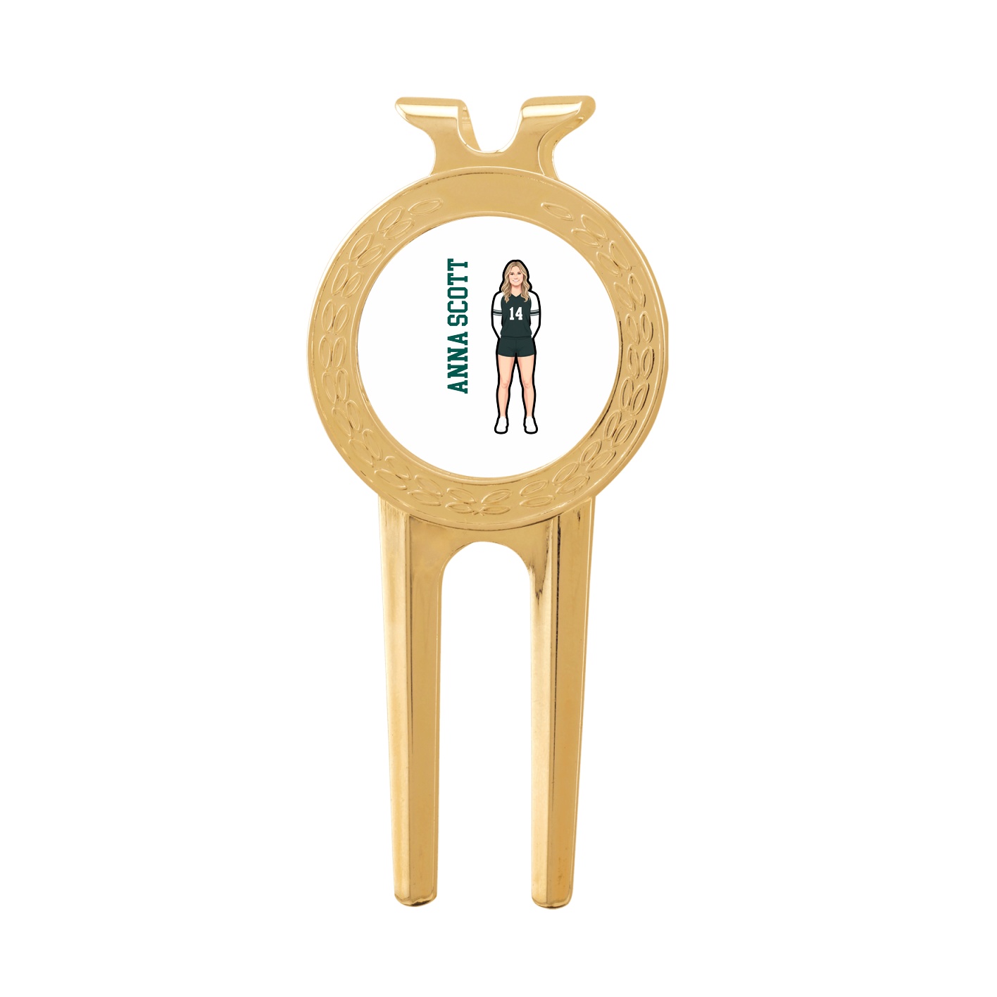 Divot Tool with Ball Marker — Name Vertical in Classic
