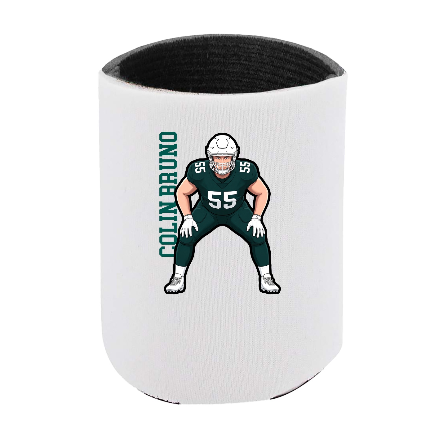 Can Holder — Name Vertical in White