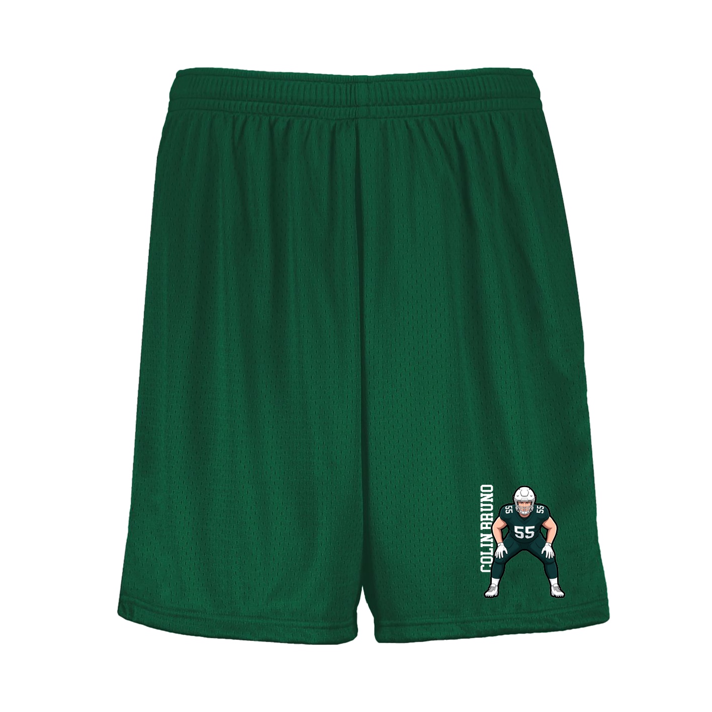 Shorts — Name Vertical in Green