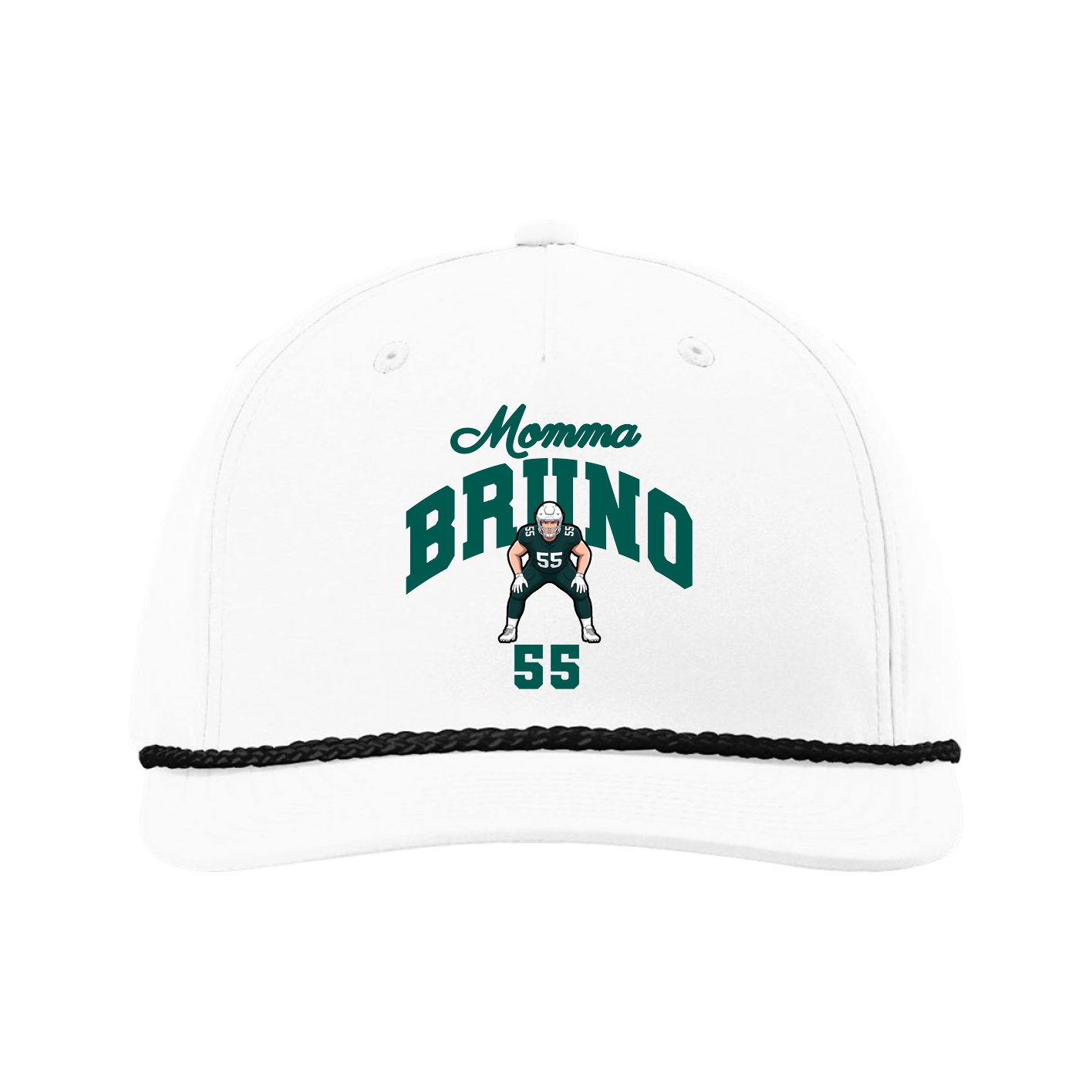 Five-Panel Classic Rope Cap — Mothers Day Arch in White