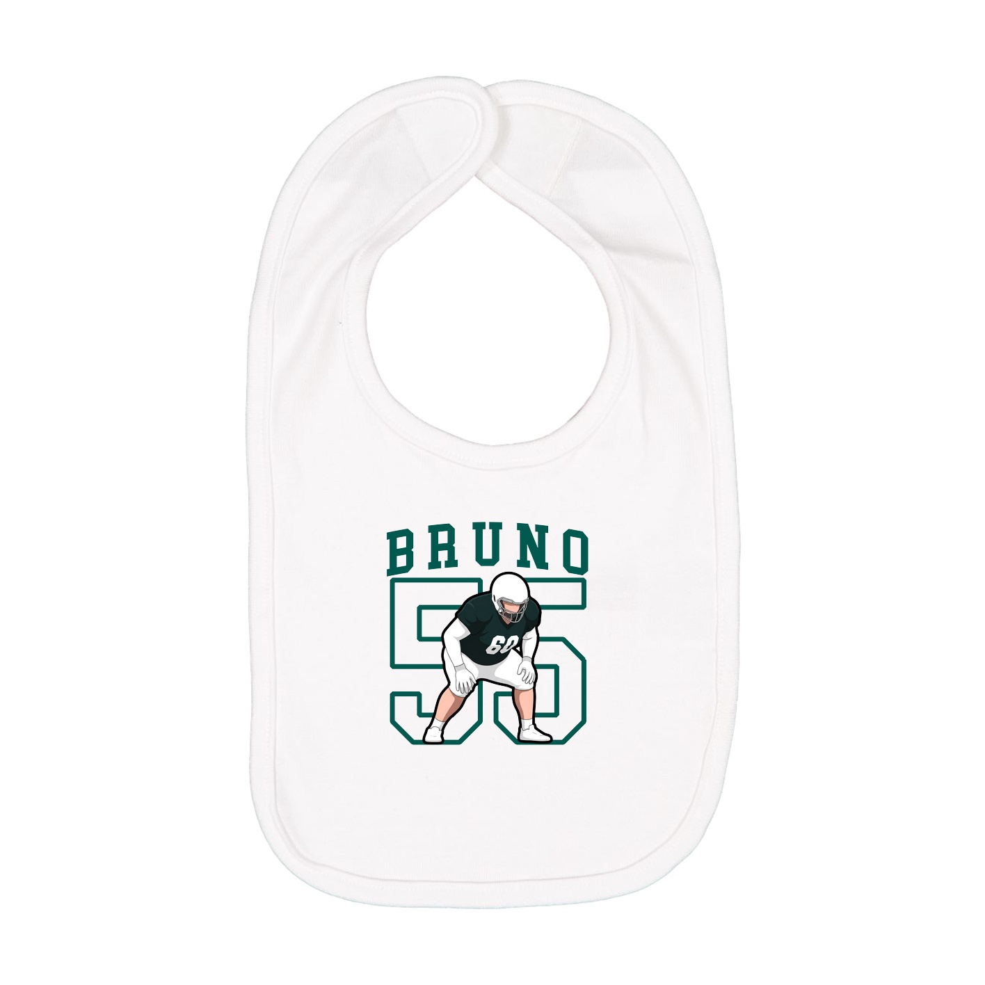 Infant Bib — Shirsey in White