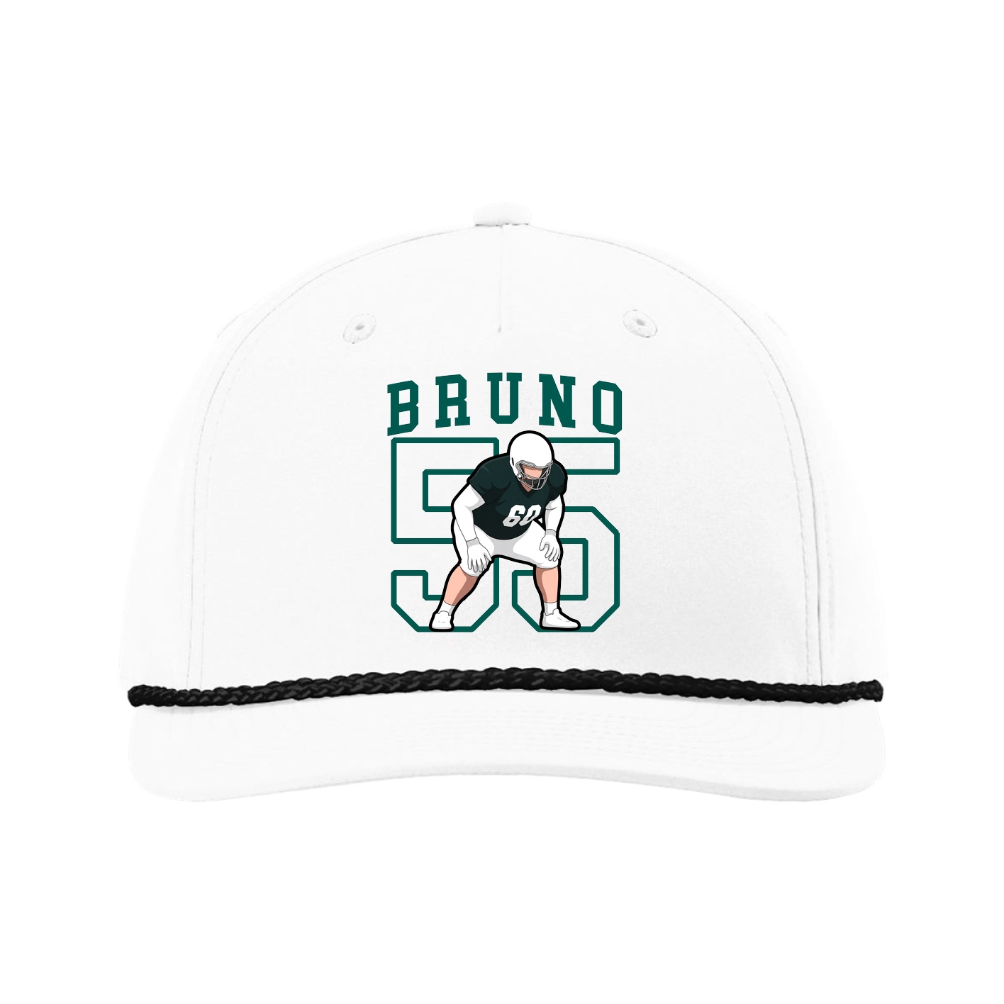 Five-Panel Classic Rope Cap — Shirsey in White