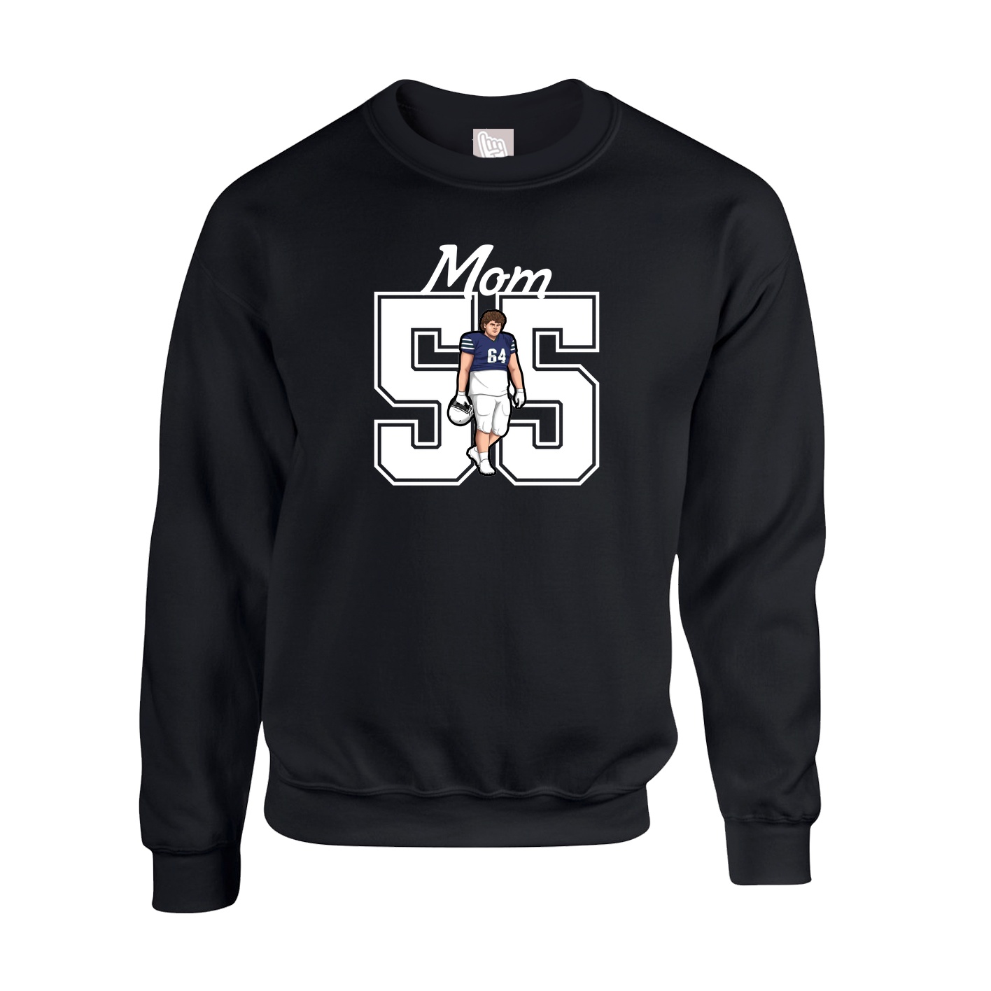 Fleece Crew — Mothers Day Shirsey in Black