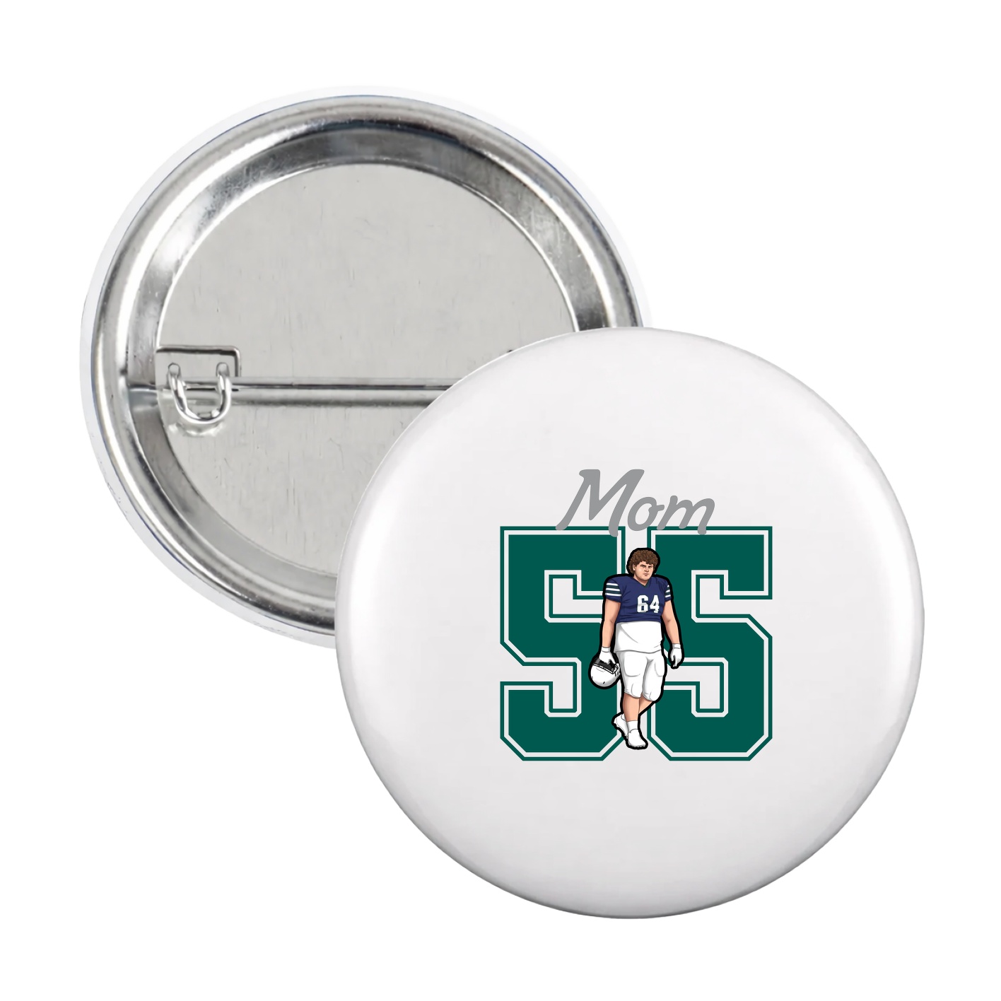 Game Day Button — Mothers Day Shirsey in White