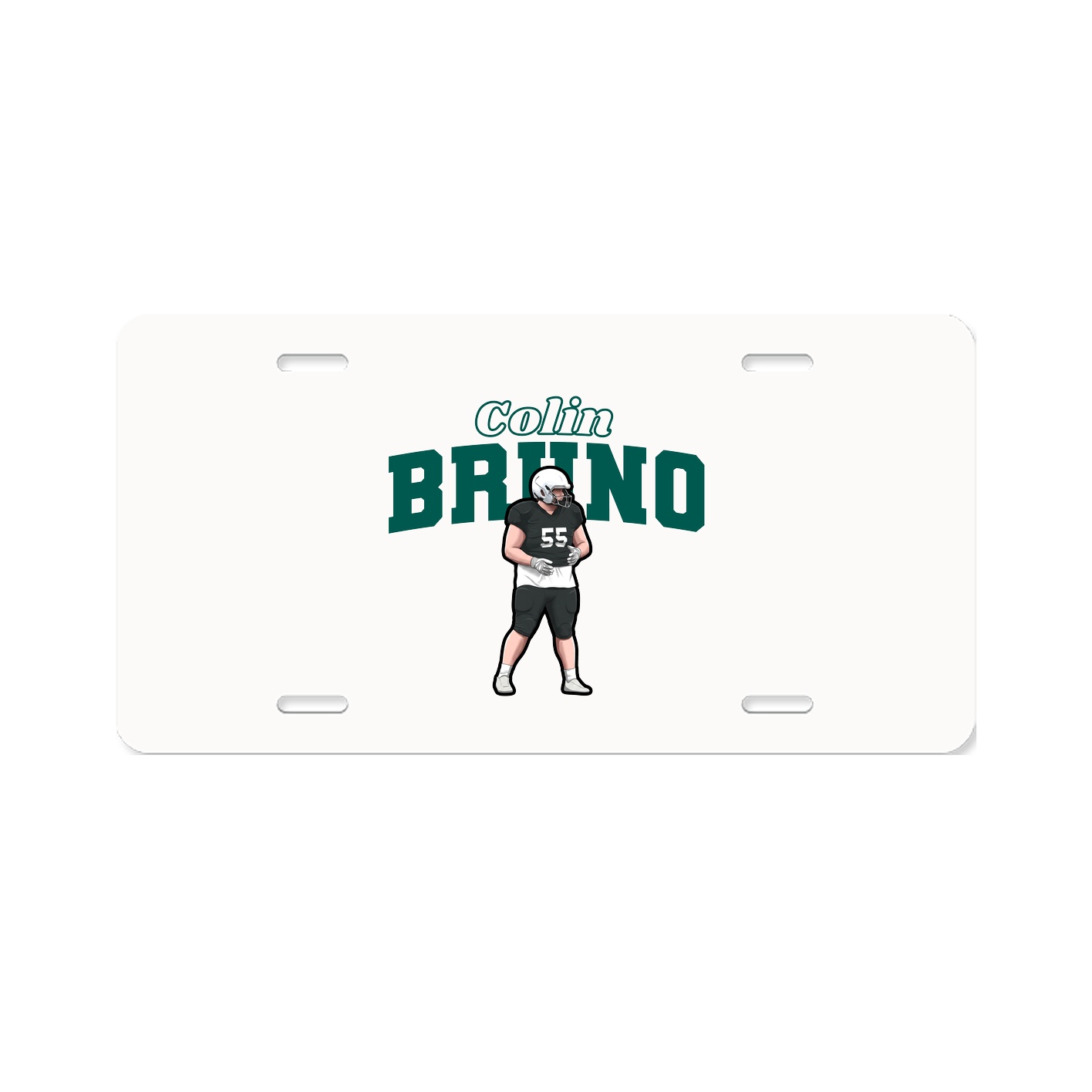 License Plate — Name Arch in Classic