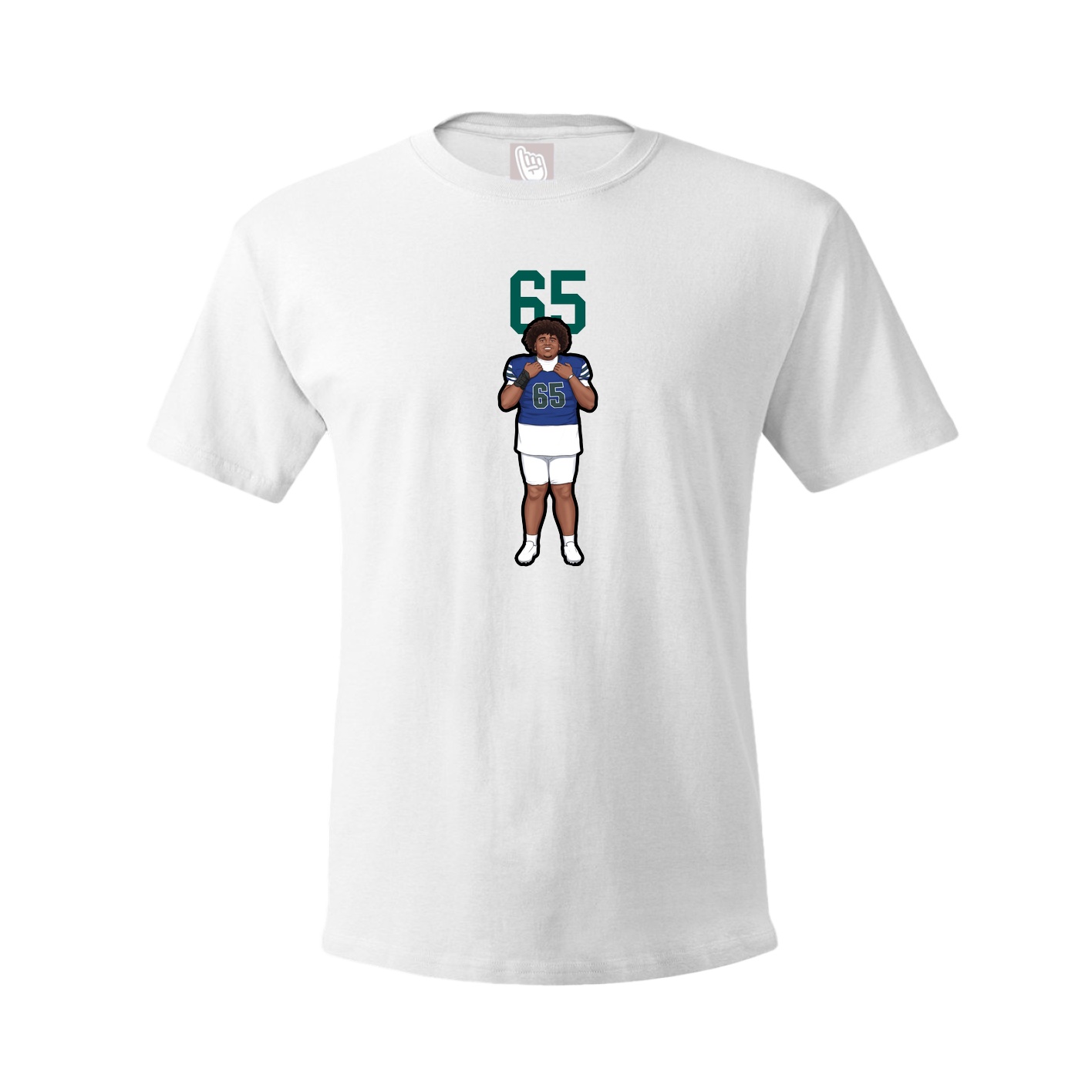 Tee — Number Top in White