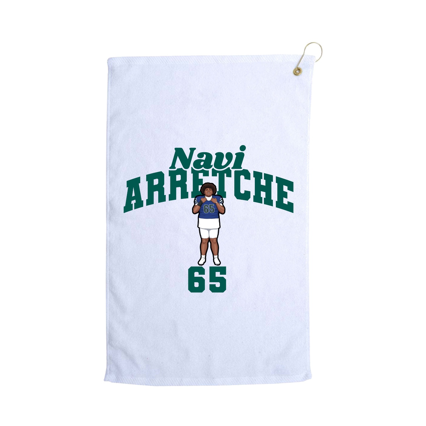 Golf Towel — Signature Arch in White