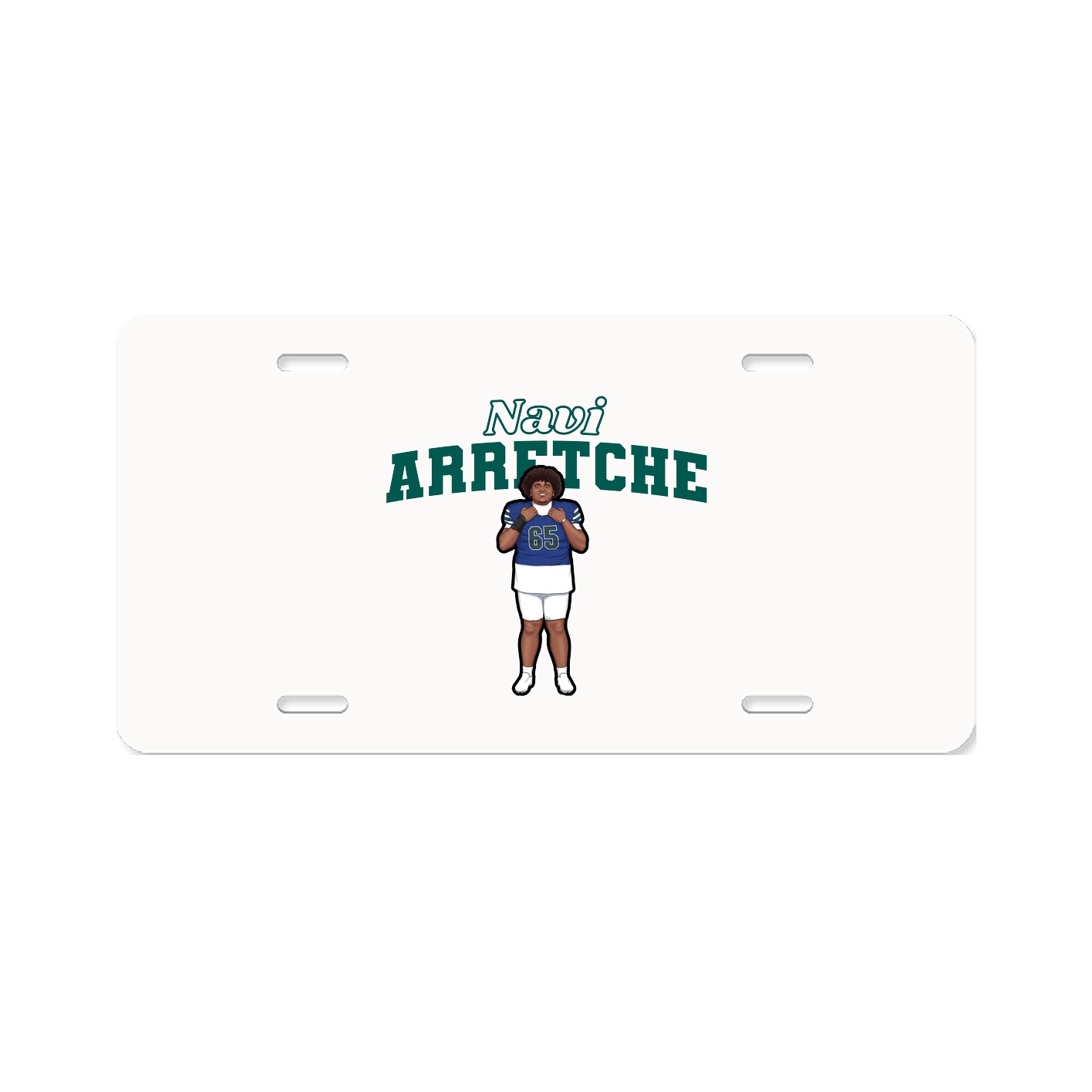 License Plate — Name Arch in Classic