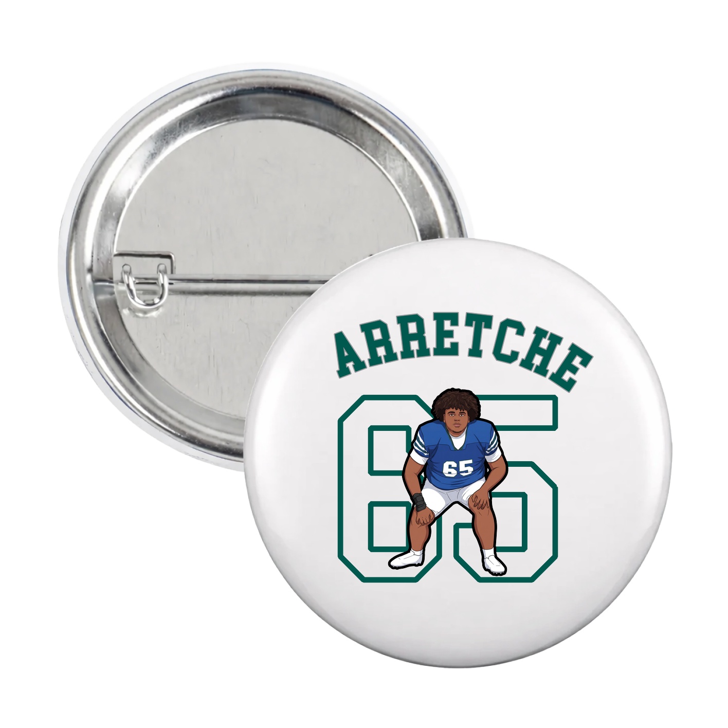 Game Day Button — Shirsey Arch in White