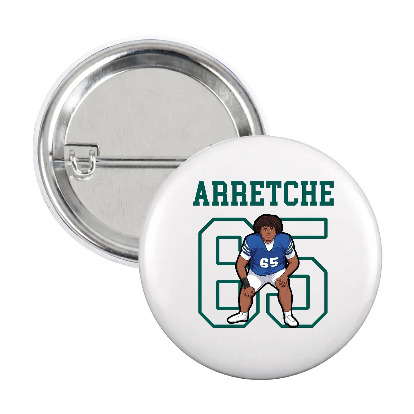 Game Day Button — Shirsey in White