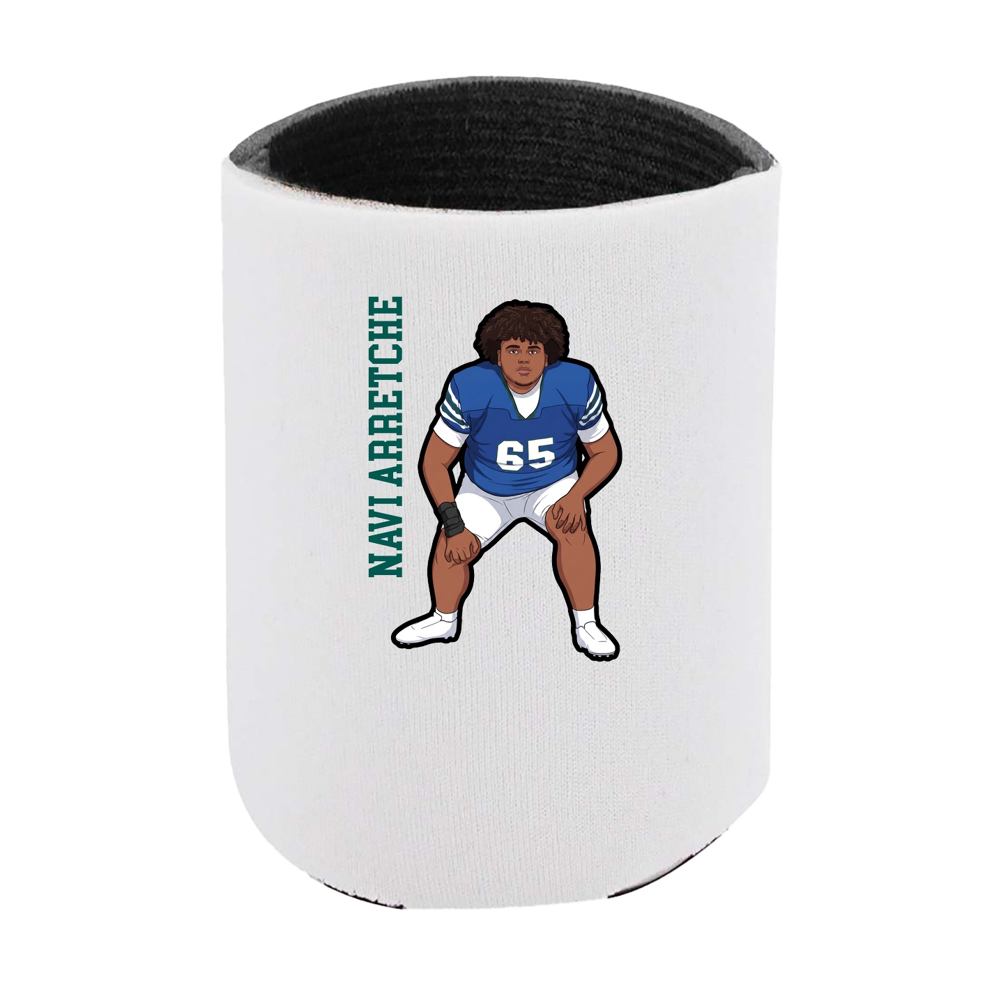 Can Holder — Name Vertical in White