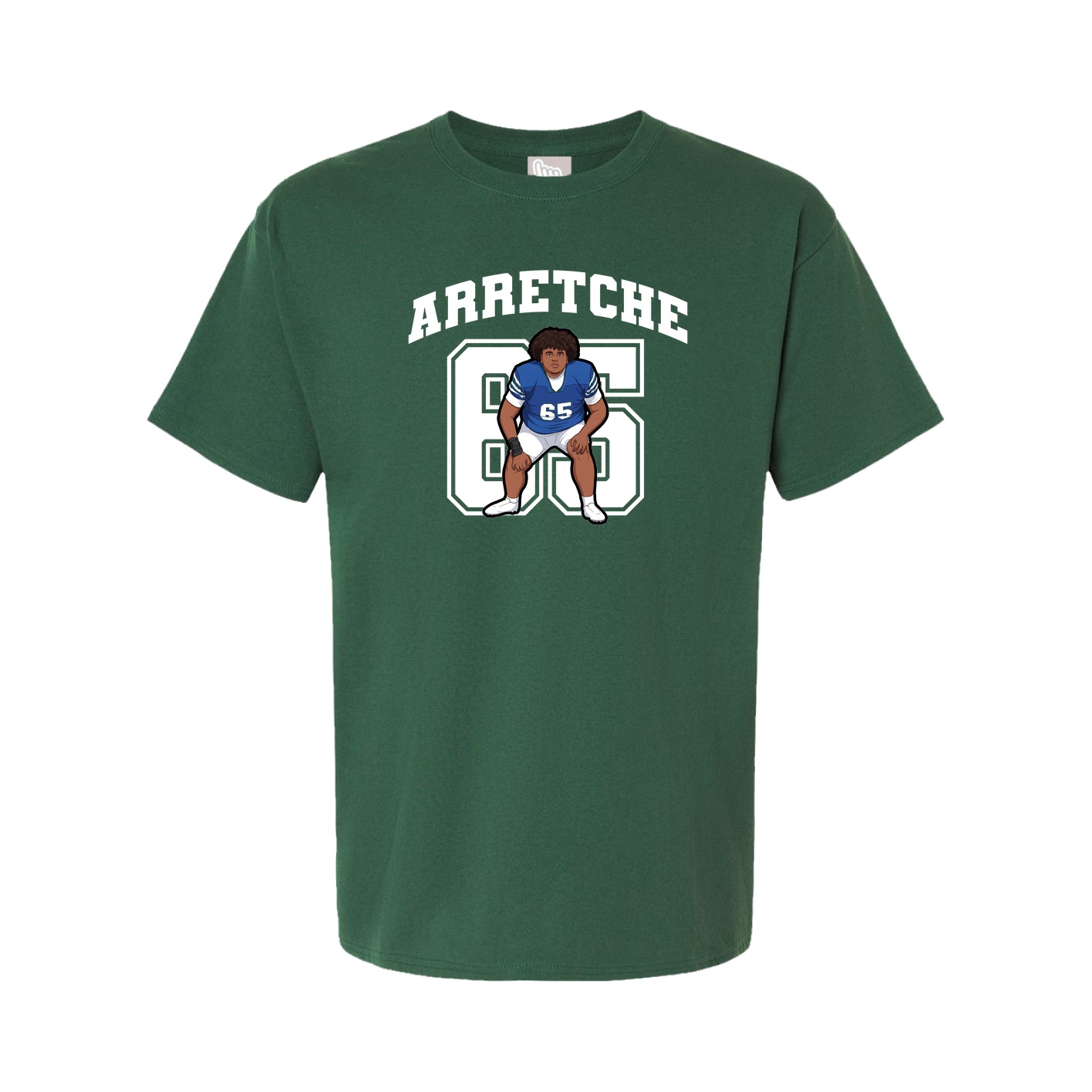Youth Tee — Number in Green