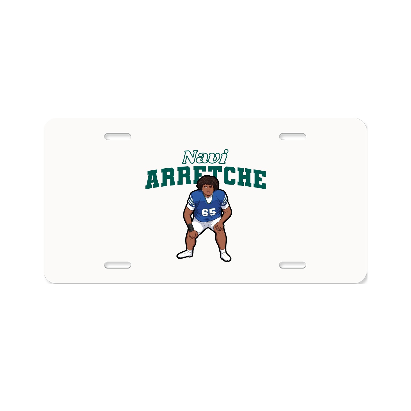 License Plate — Name Arch in Classic