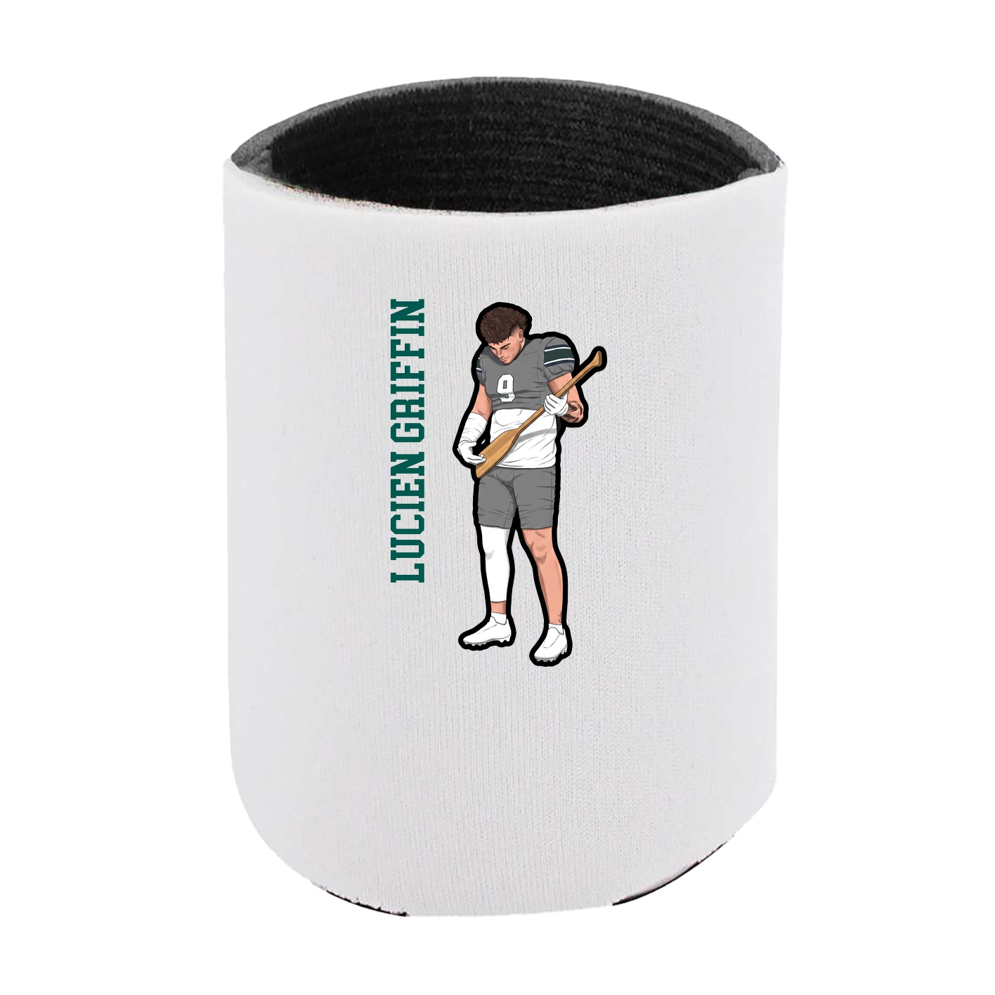 Can Holder — Name Vertical in White