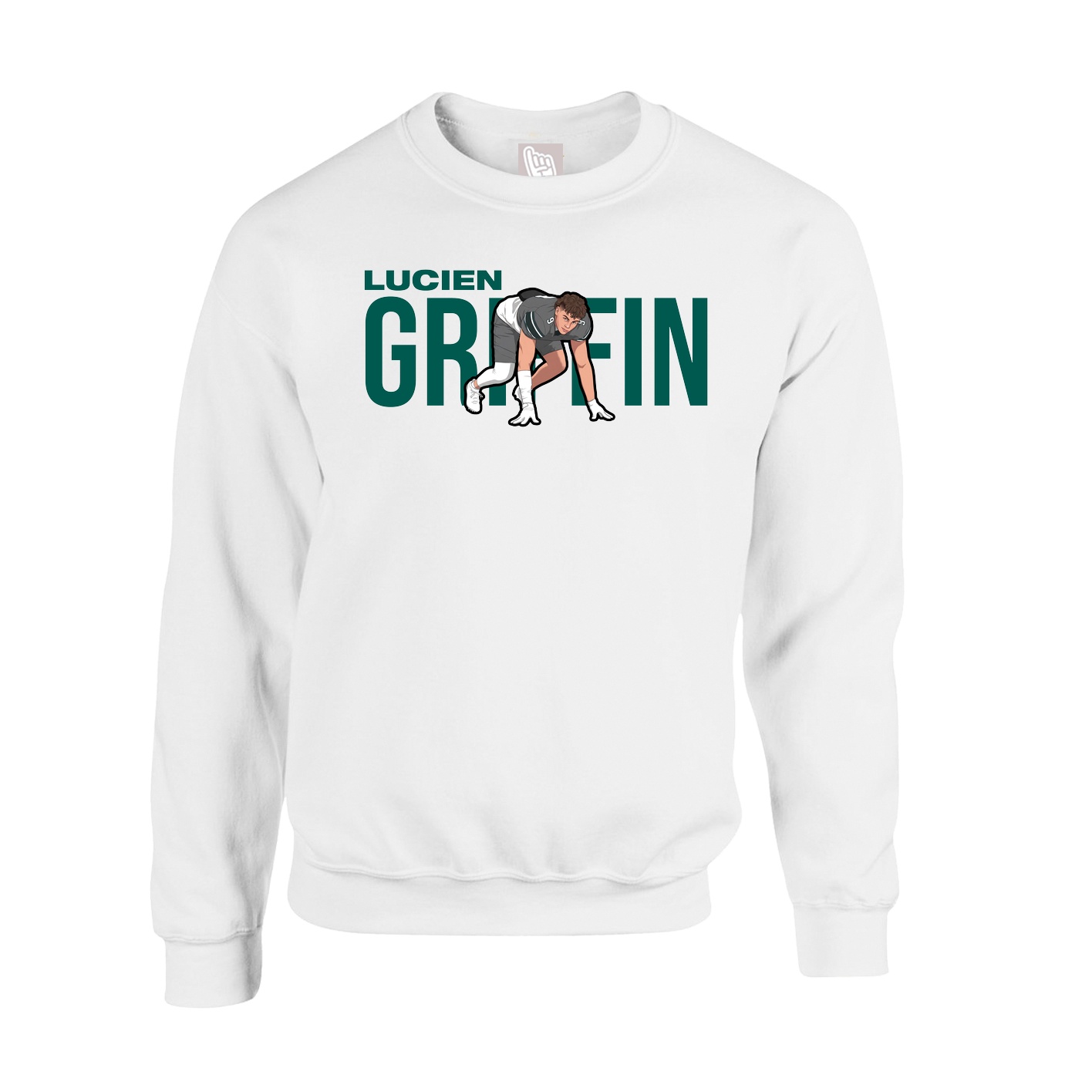 Fleece Crew — Player Name in White