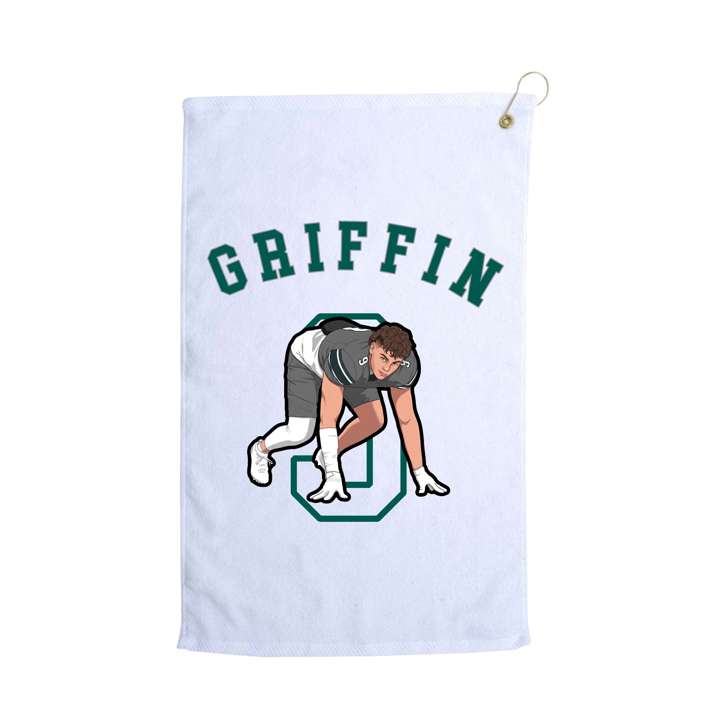 Golf Towel — Shirsey Arch in White