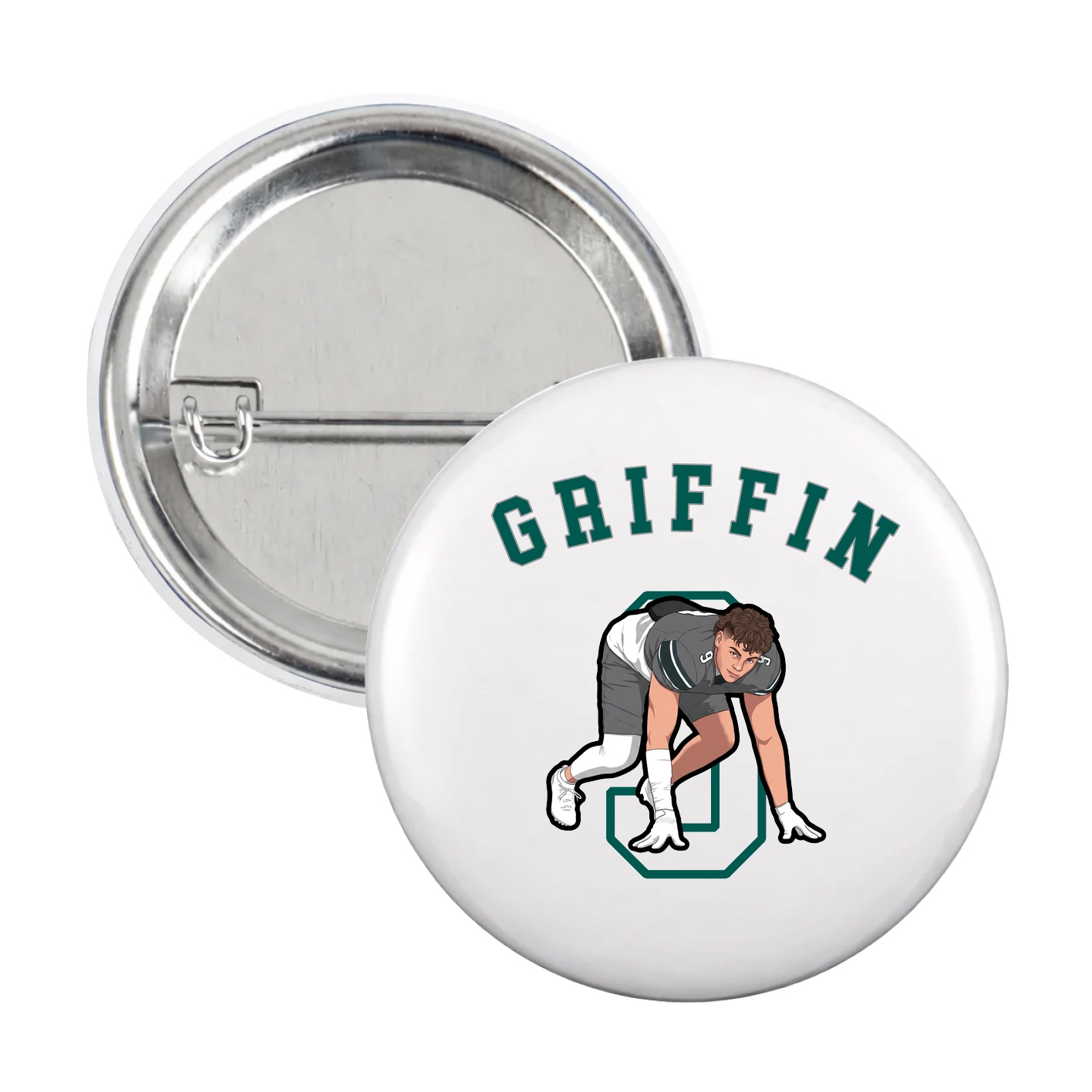 Game Day Button — Shirsey Arch in White