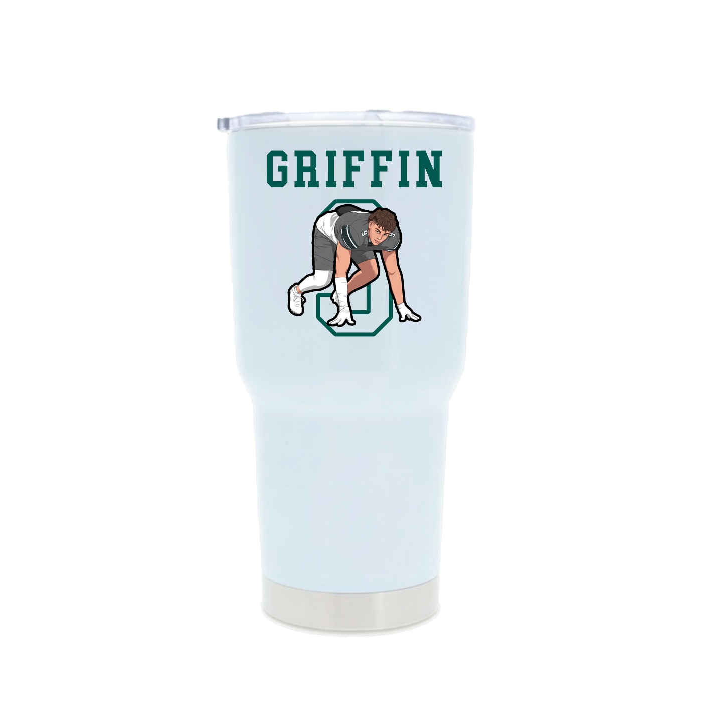 30oz Stainless Steel Tumbler — Shirsey in White