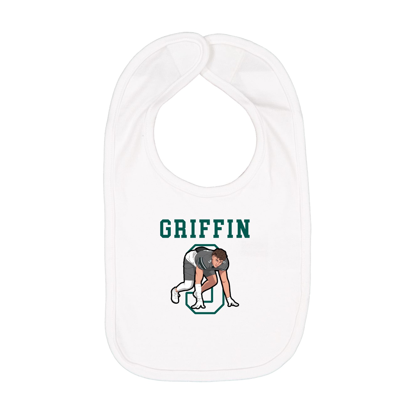 Infant Bib — Shirsey in White