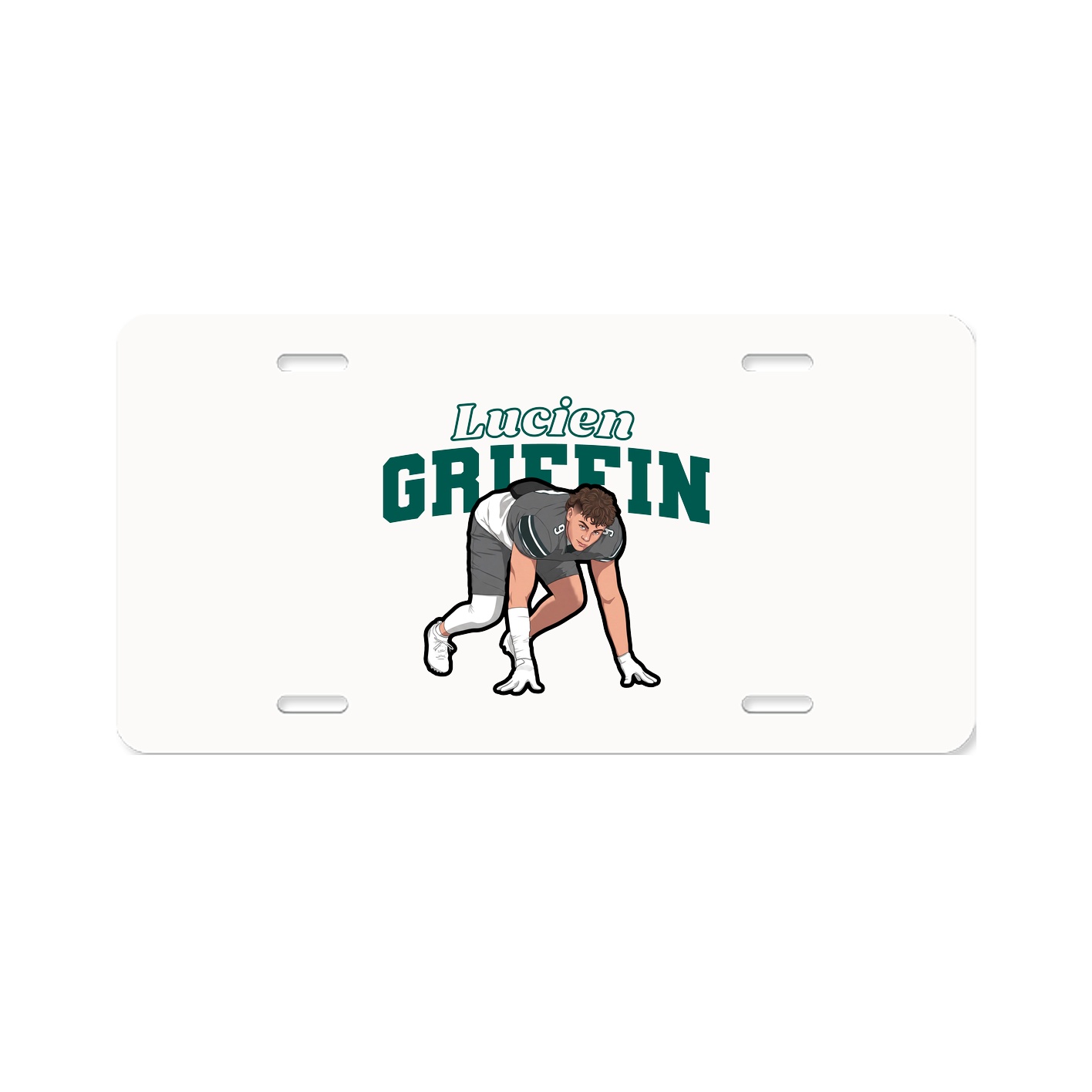 License Plate — Name Arch in Classic