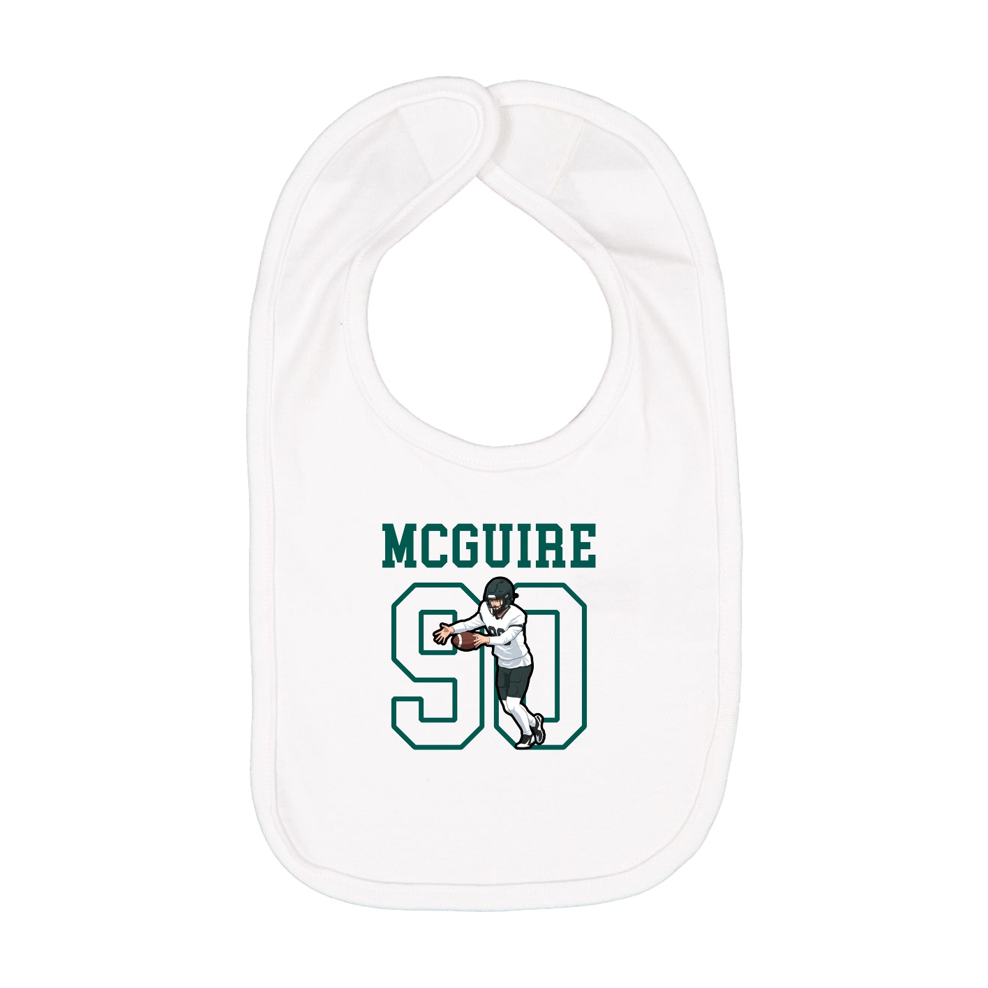 Infant Bib — Shirsey in White