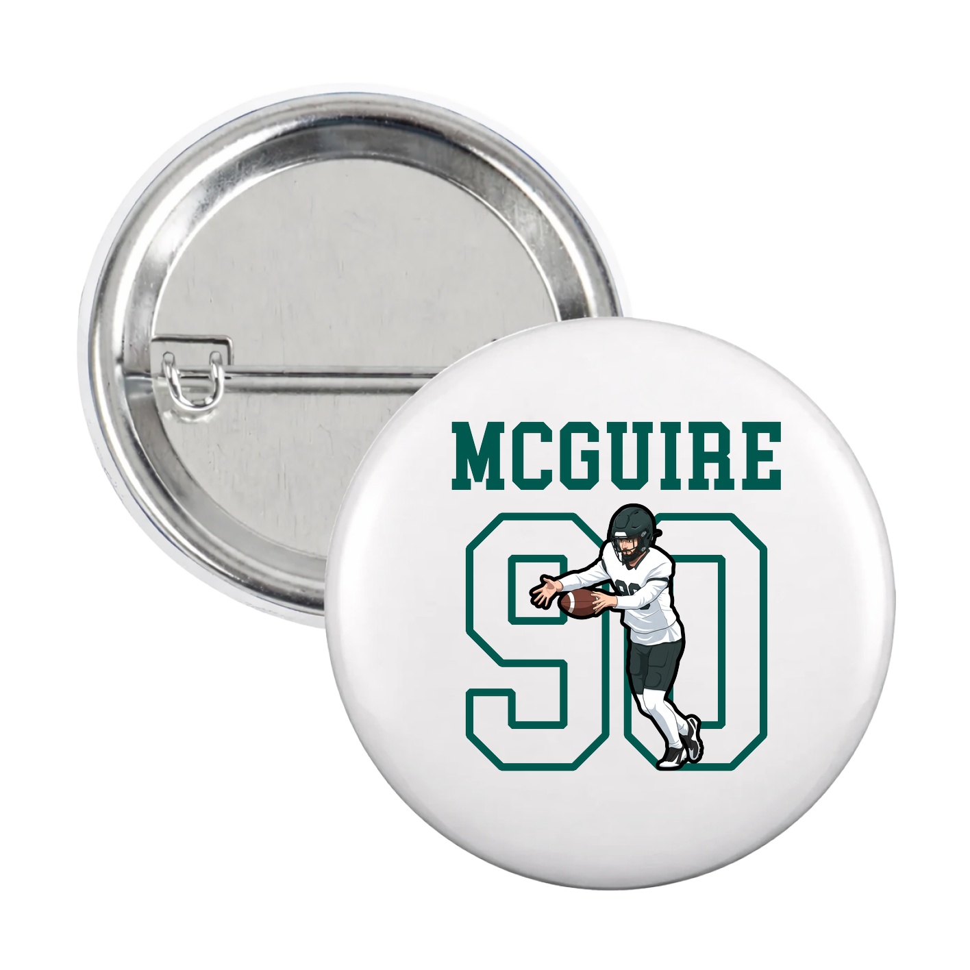Game Day Button — Shirsey in White