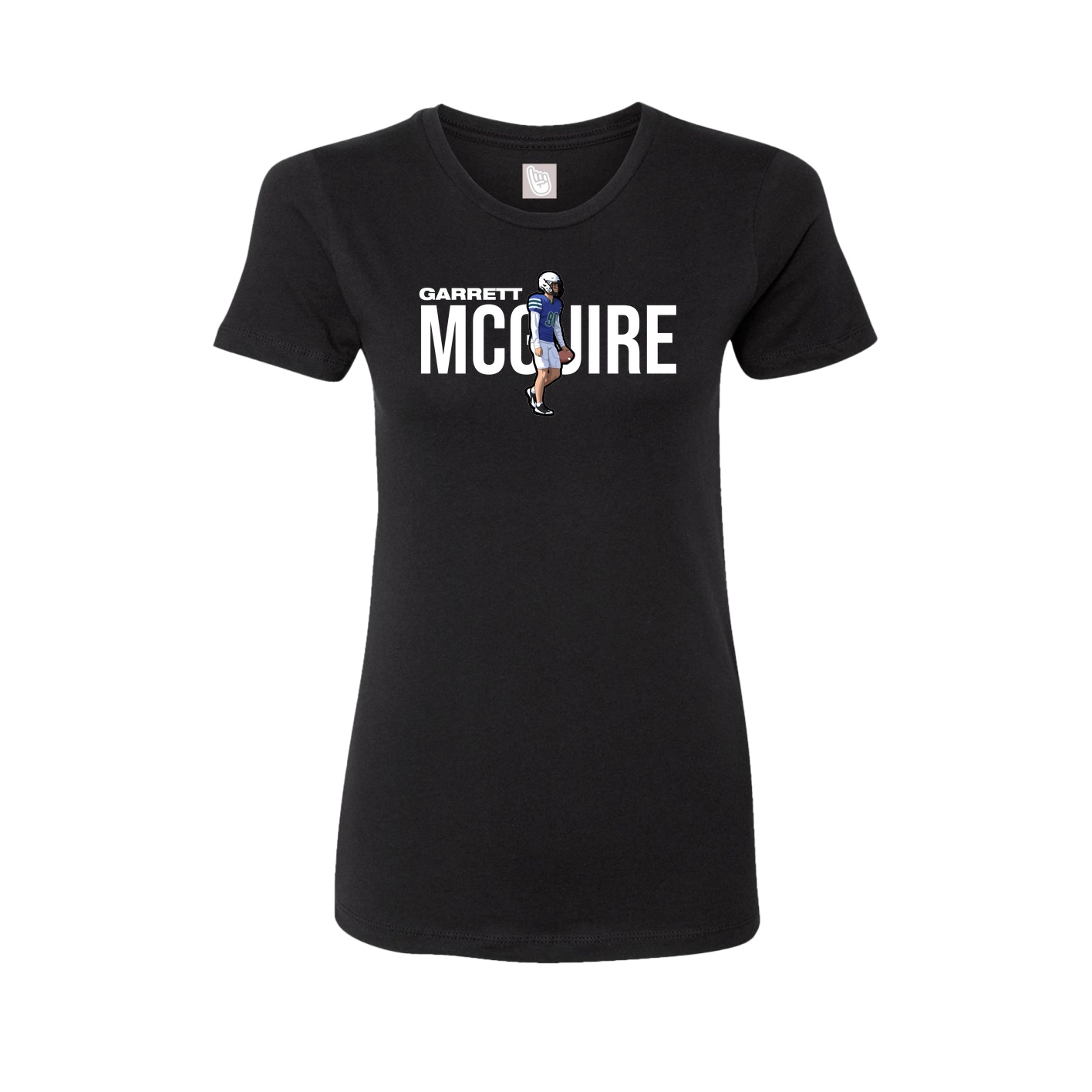 Womens Tee — Player Name in Black