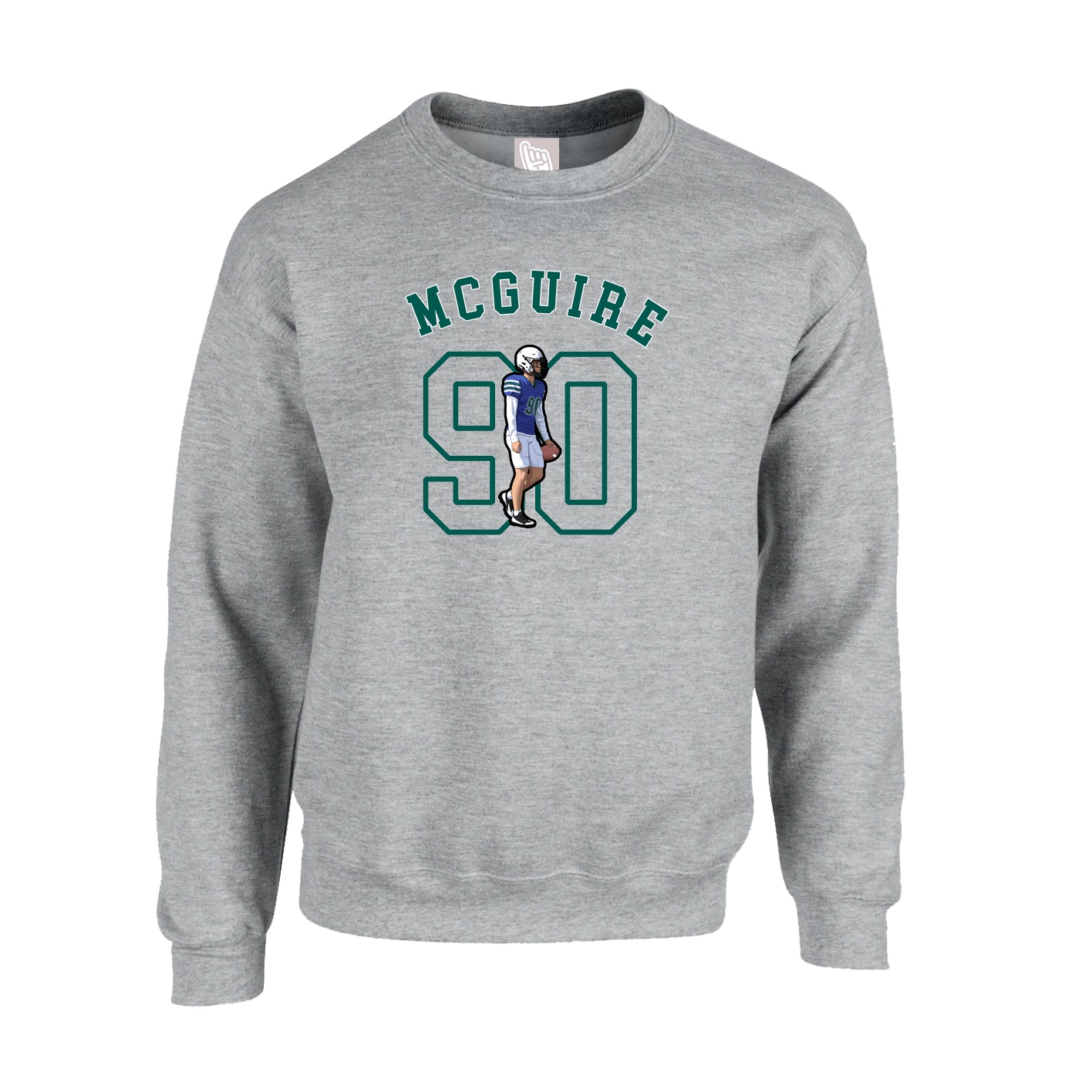 Fleece Crew — Shirsey Arch in Grey