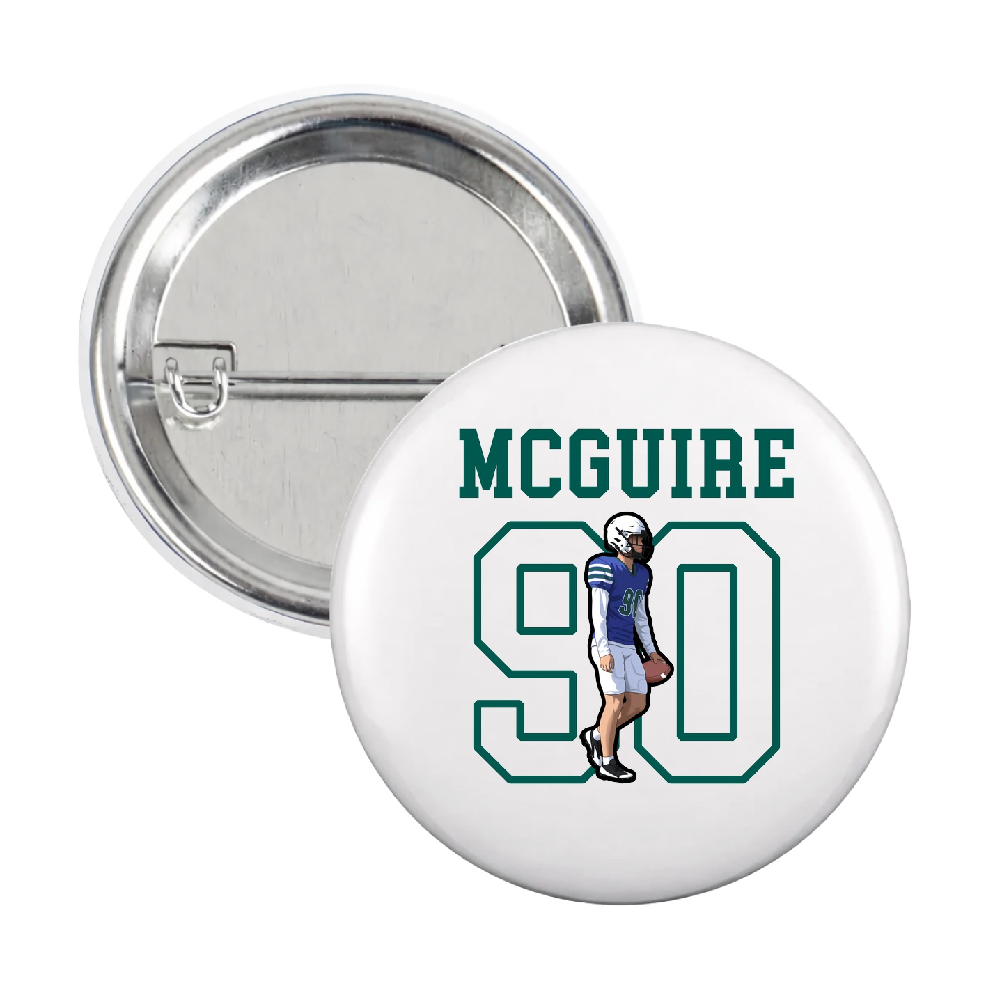 Game Day Button — Shirsey in White
