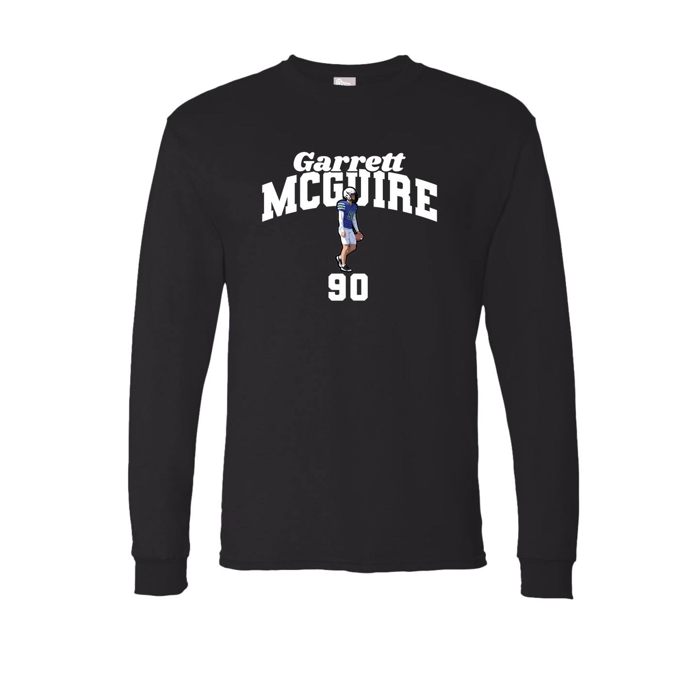 Long Sleeve Tee — Signature Arch in Black