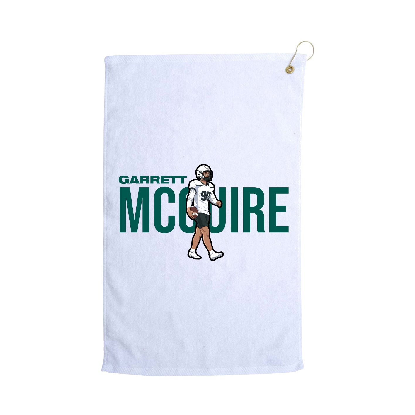 Golf Towel — Player Name in White