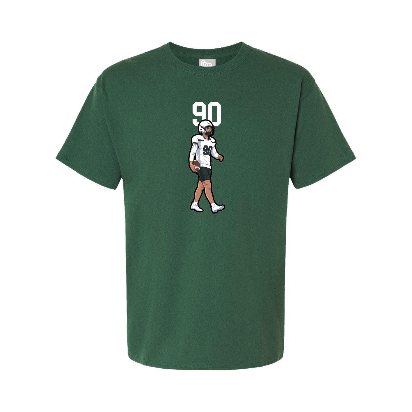 Youth Tee — Number Top in Green