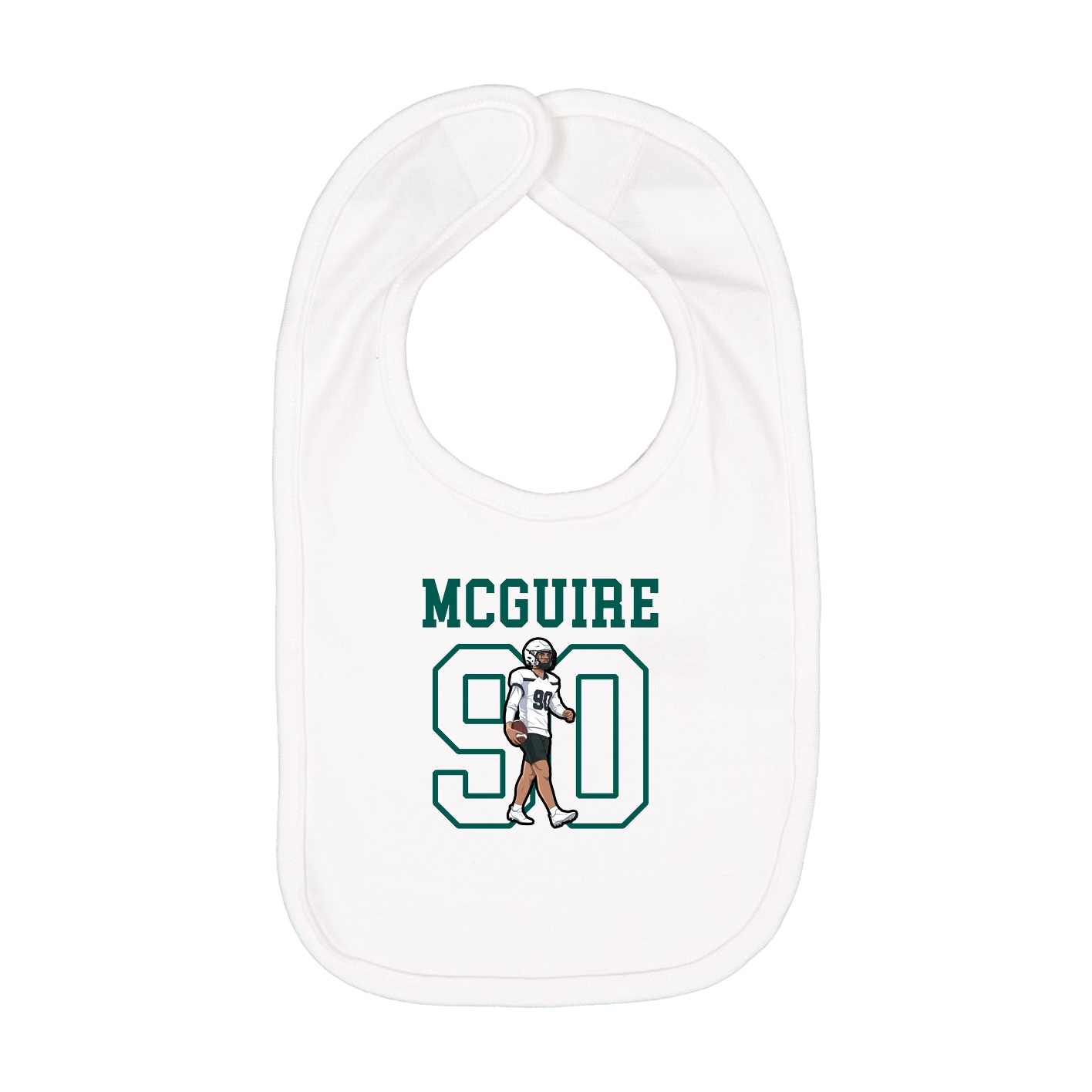 Infant Bib — Shirsey in White