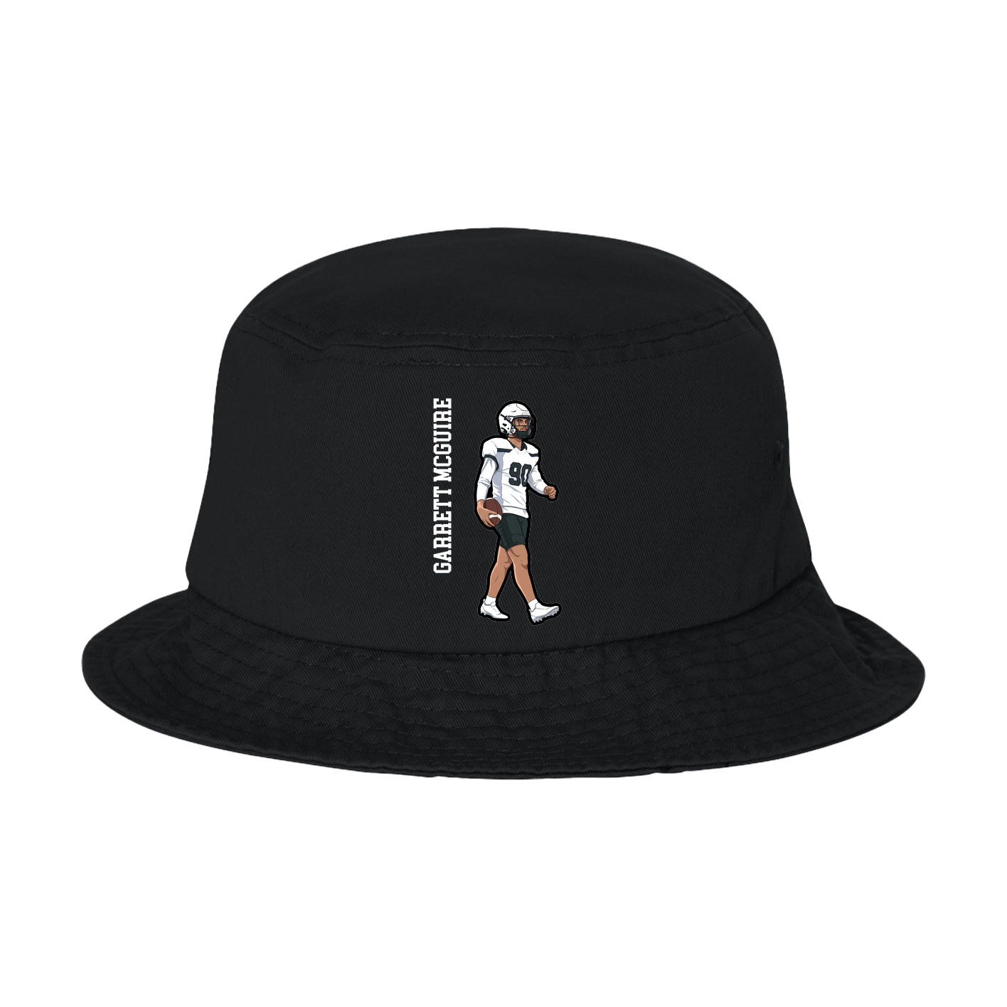 Bucket Cap — Name Vertical in Black