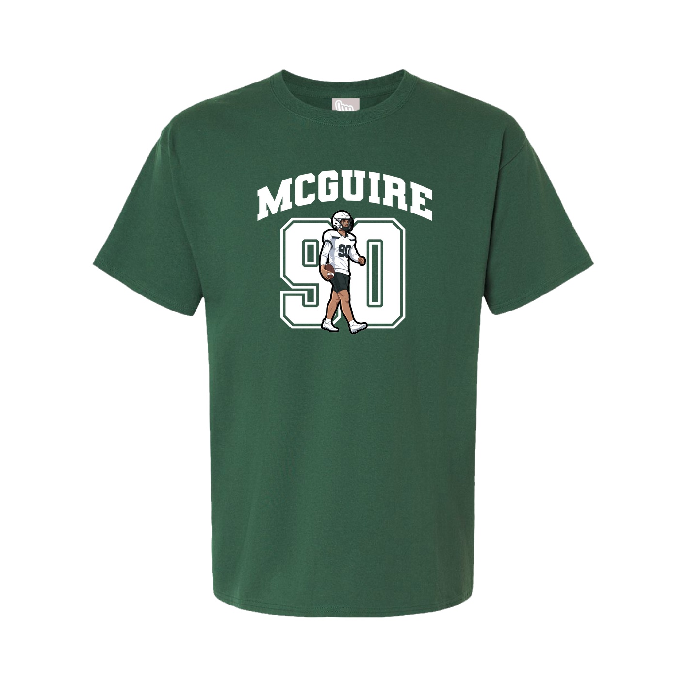 Youth Tee — Number in Green
