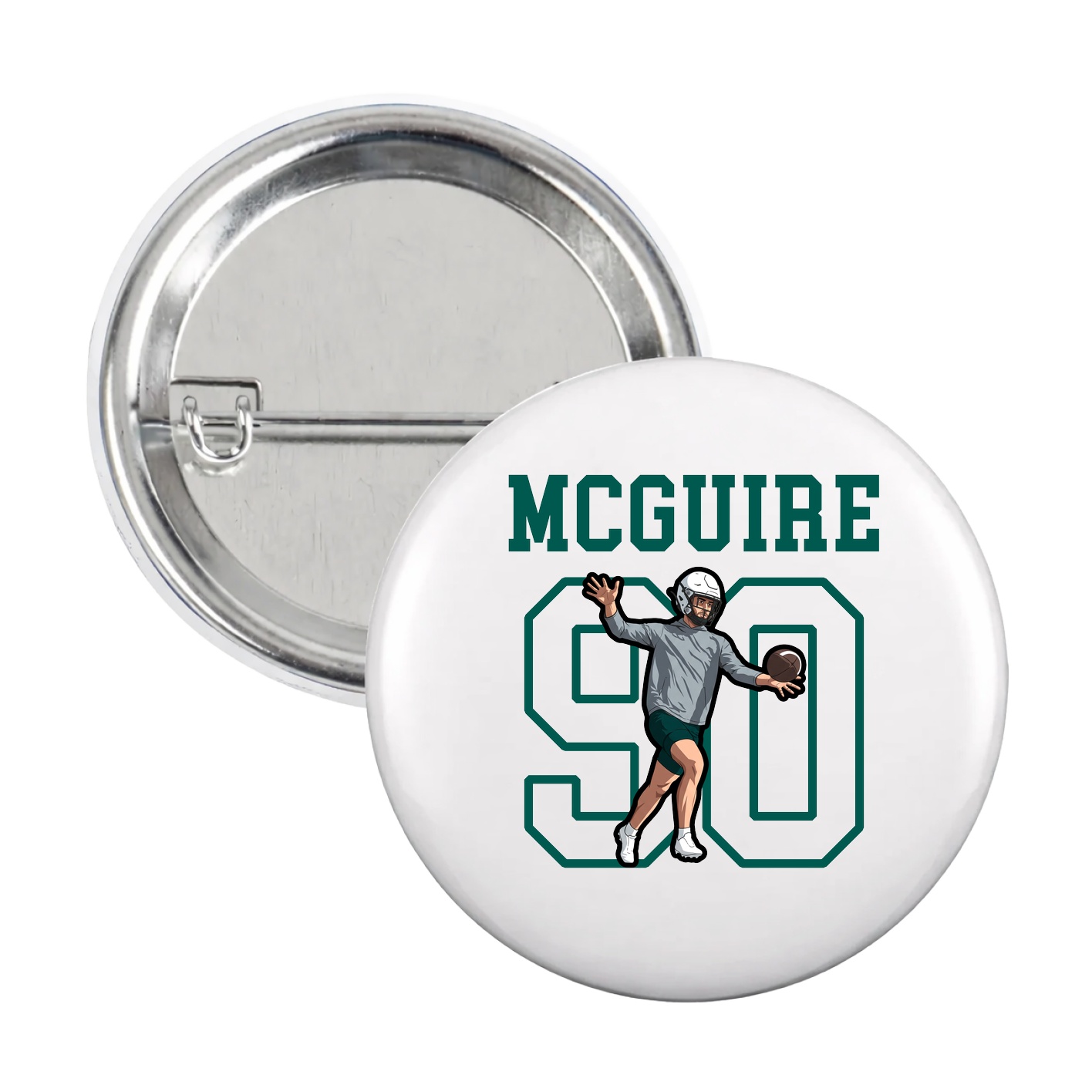 Game Day Button — Shirsey in White