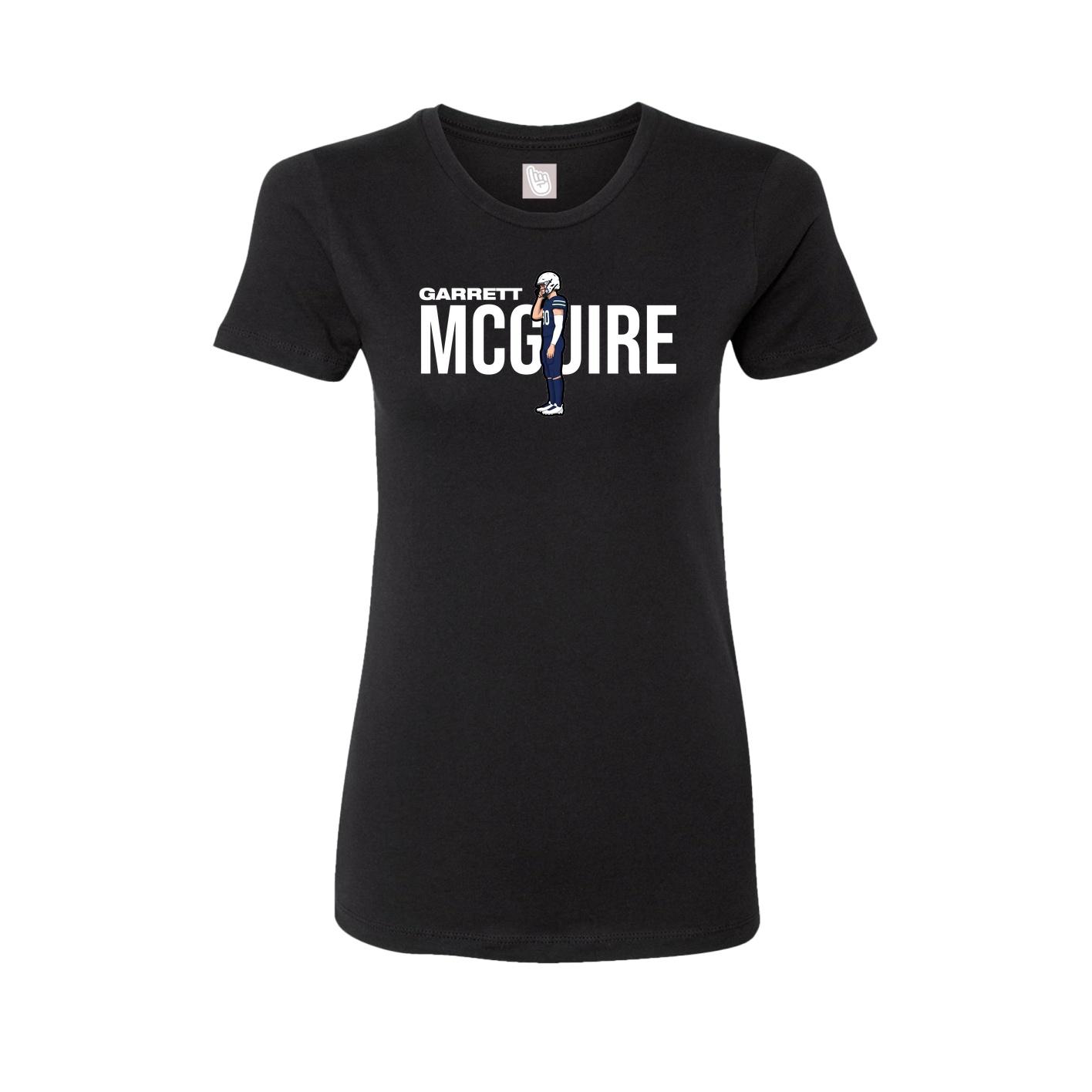 Womens Tee — Player Name in Black