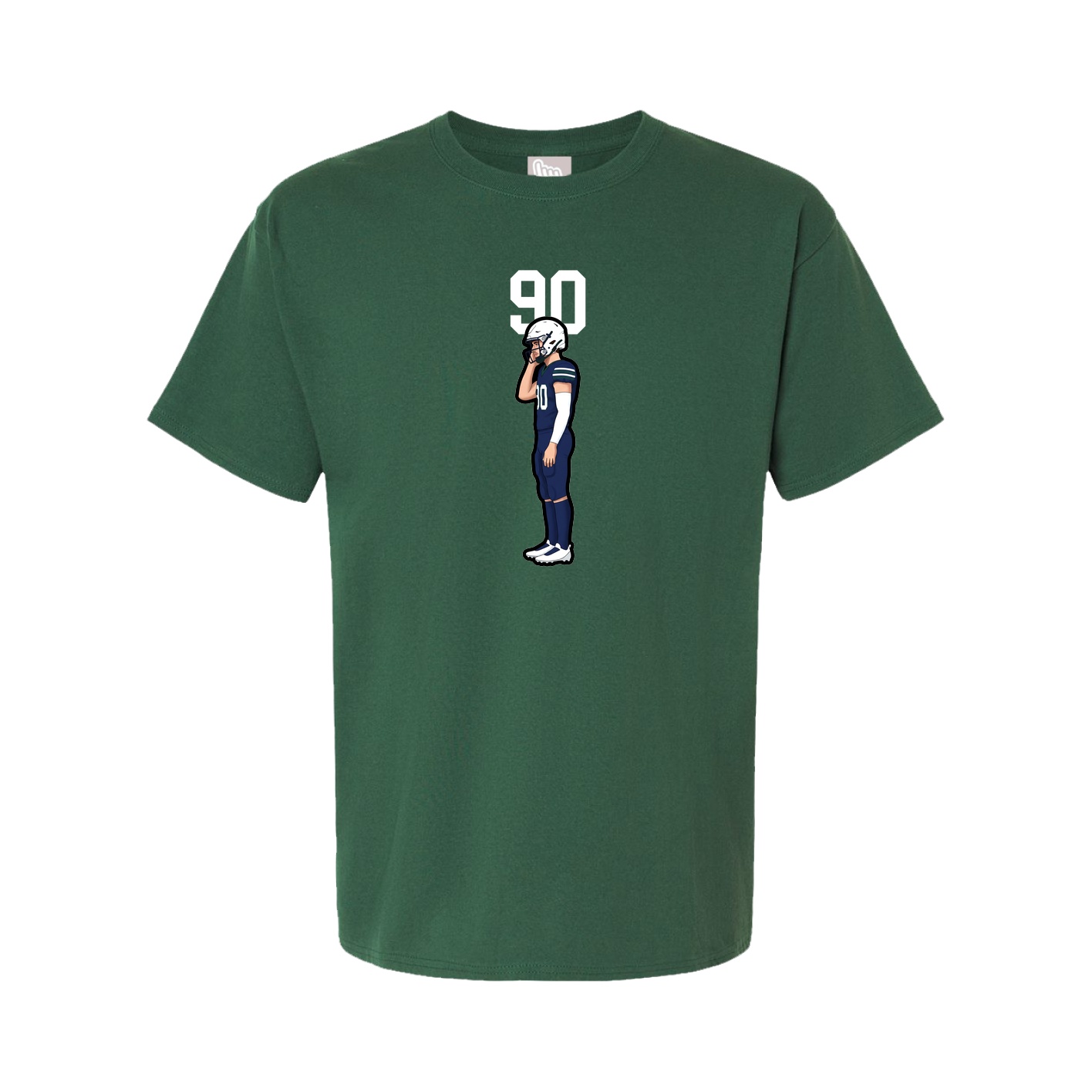 Youth Tee — Number Top in Green