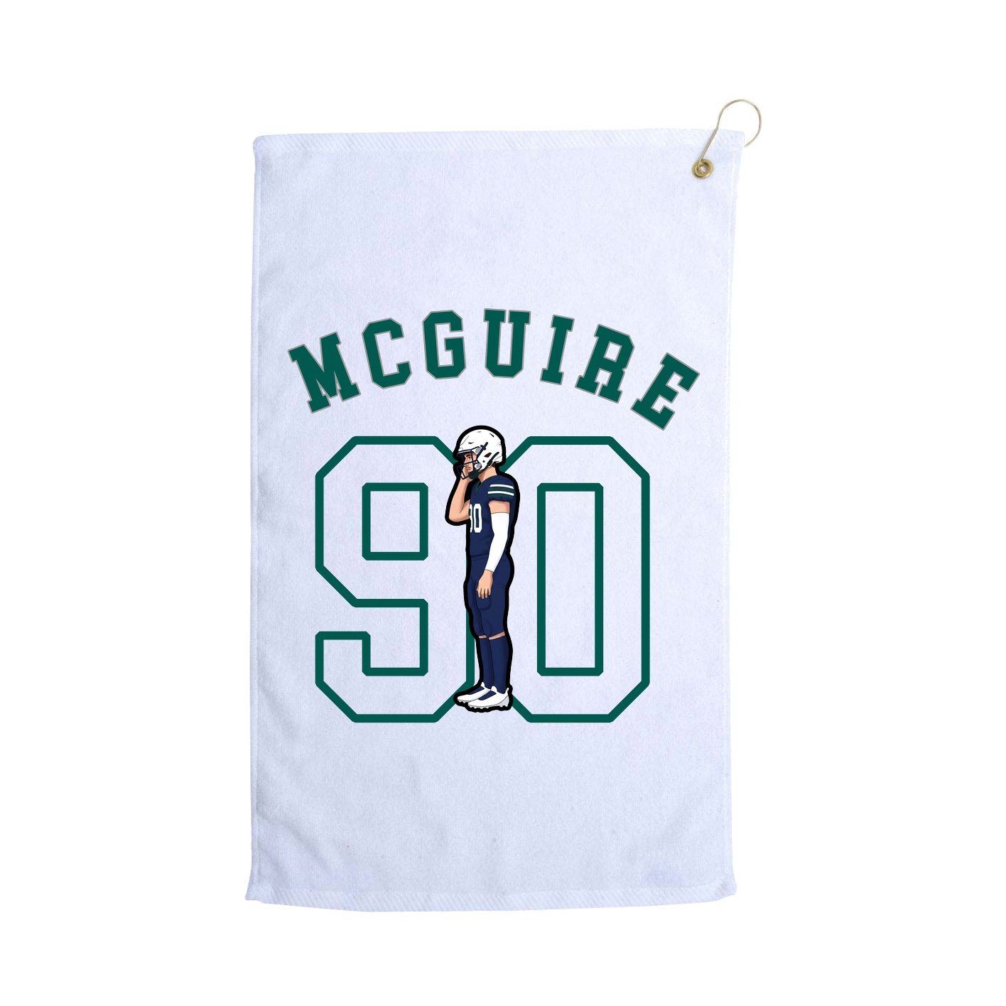 Golf Towel — Shirsey Arch in White