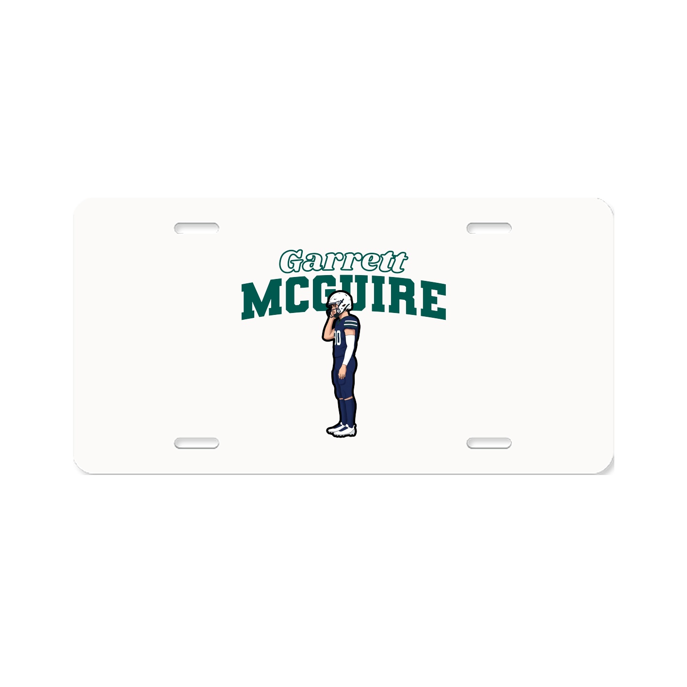 License Plate — Name Arch in Classic