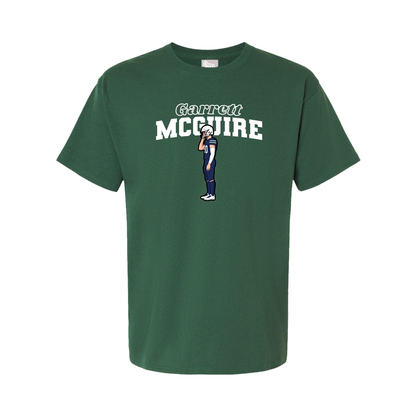 Youth Tee — Name Arch in Green